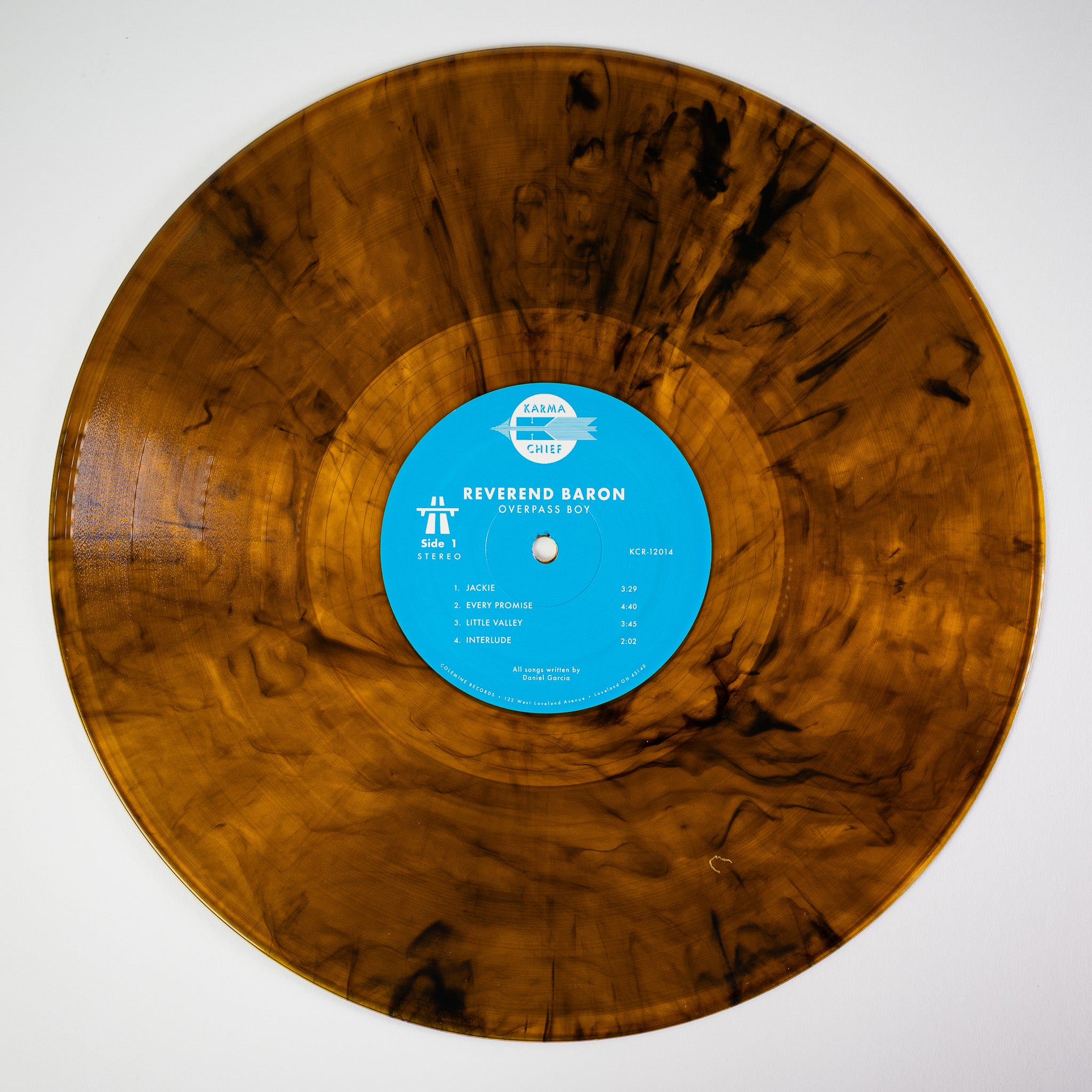 Reverend Baron Overpass Boy LP vinyle clear 8 titres