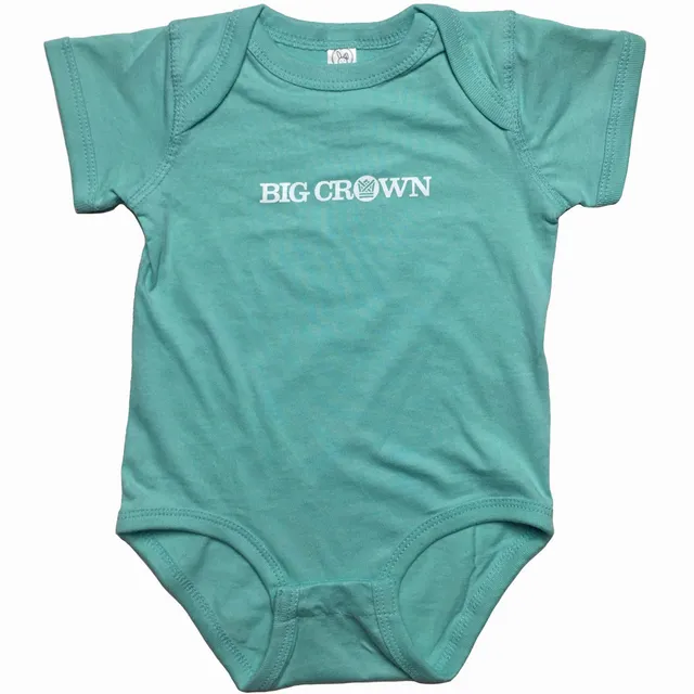 Big Crown Logo Body bébé bleu encre blanche