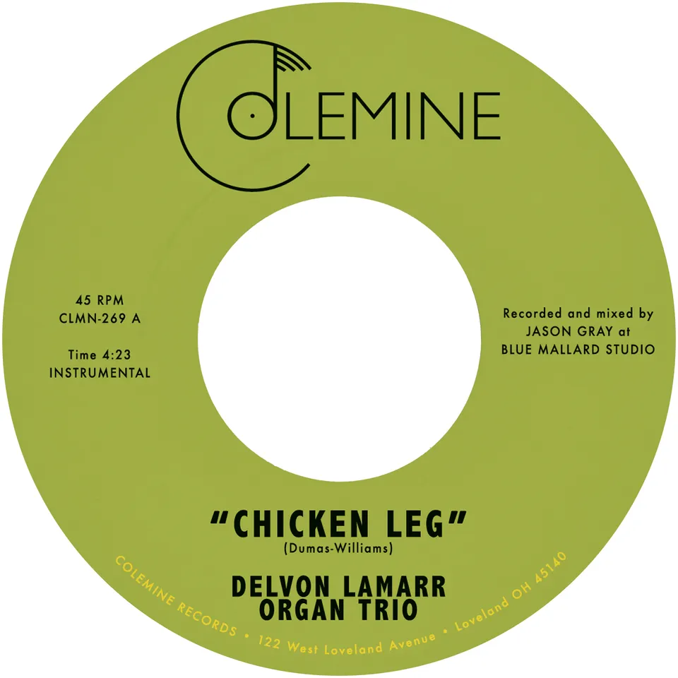 Delvon Lamarr Organ Trio Chicken Leg vinyle 7 pouces jaune
