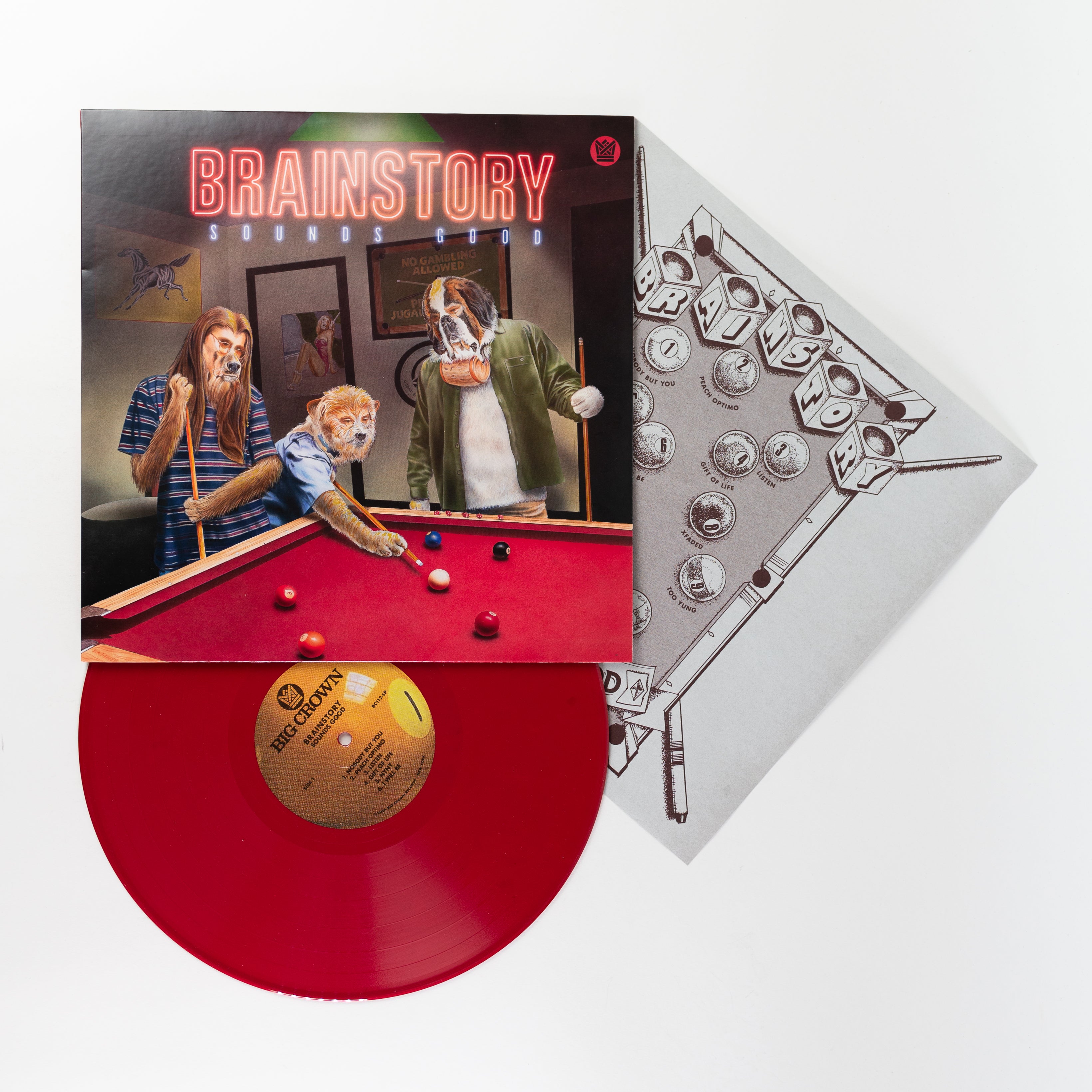 Brainstory Sounds Good vinyle LP rouge Red Felt