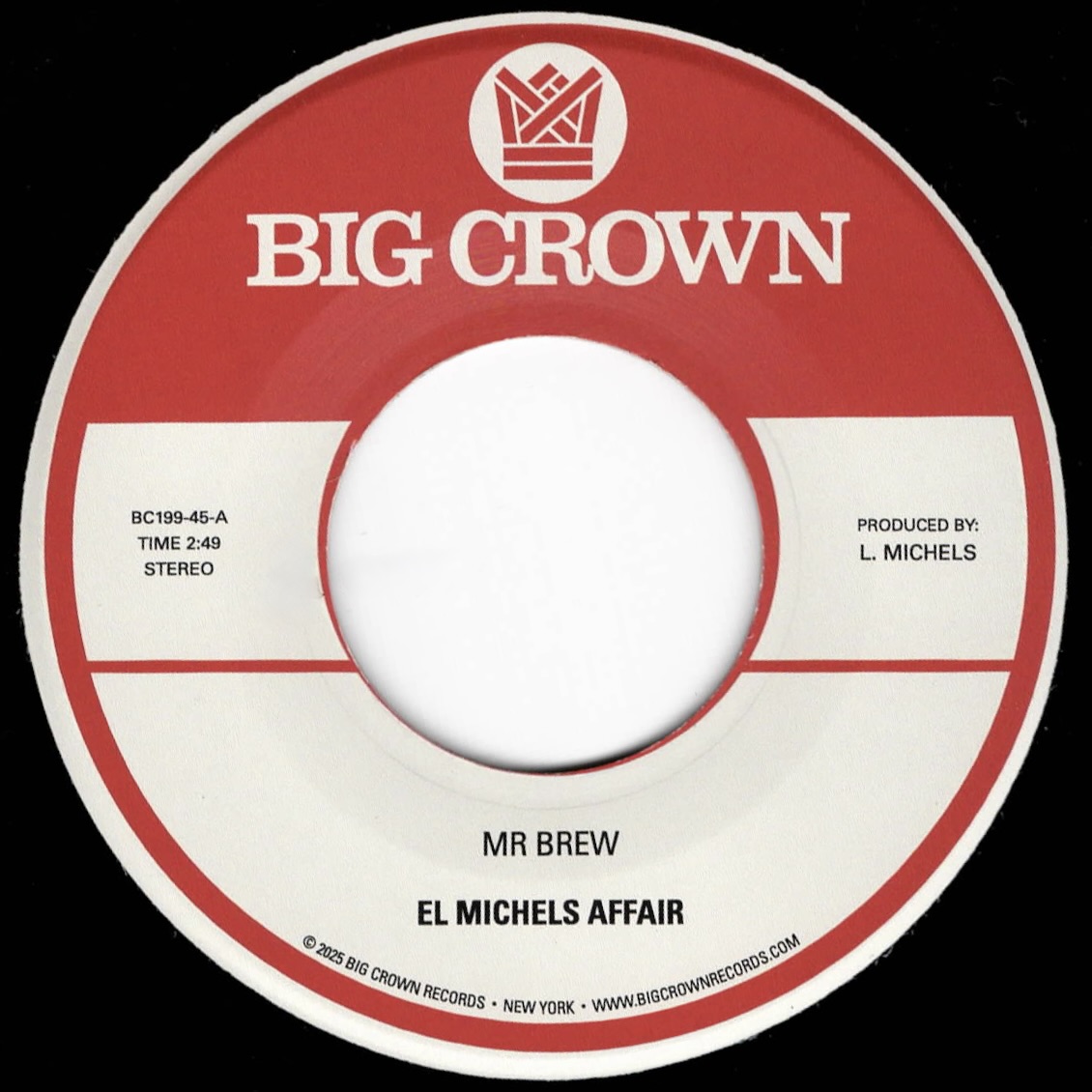 El Michels Affair Mr. Brew / Kodak disque vinyle 45T