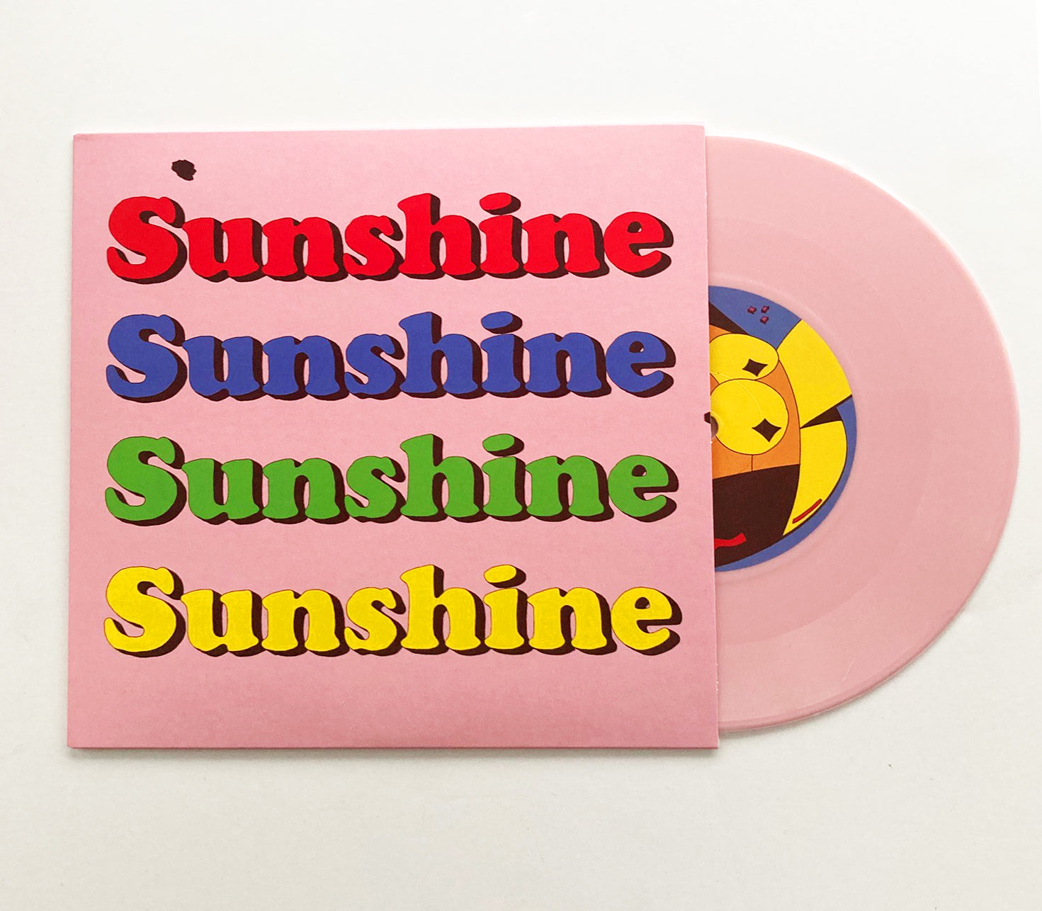 King Pari Sunshine 45 tours vinyle rose 7 pouces