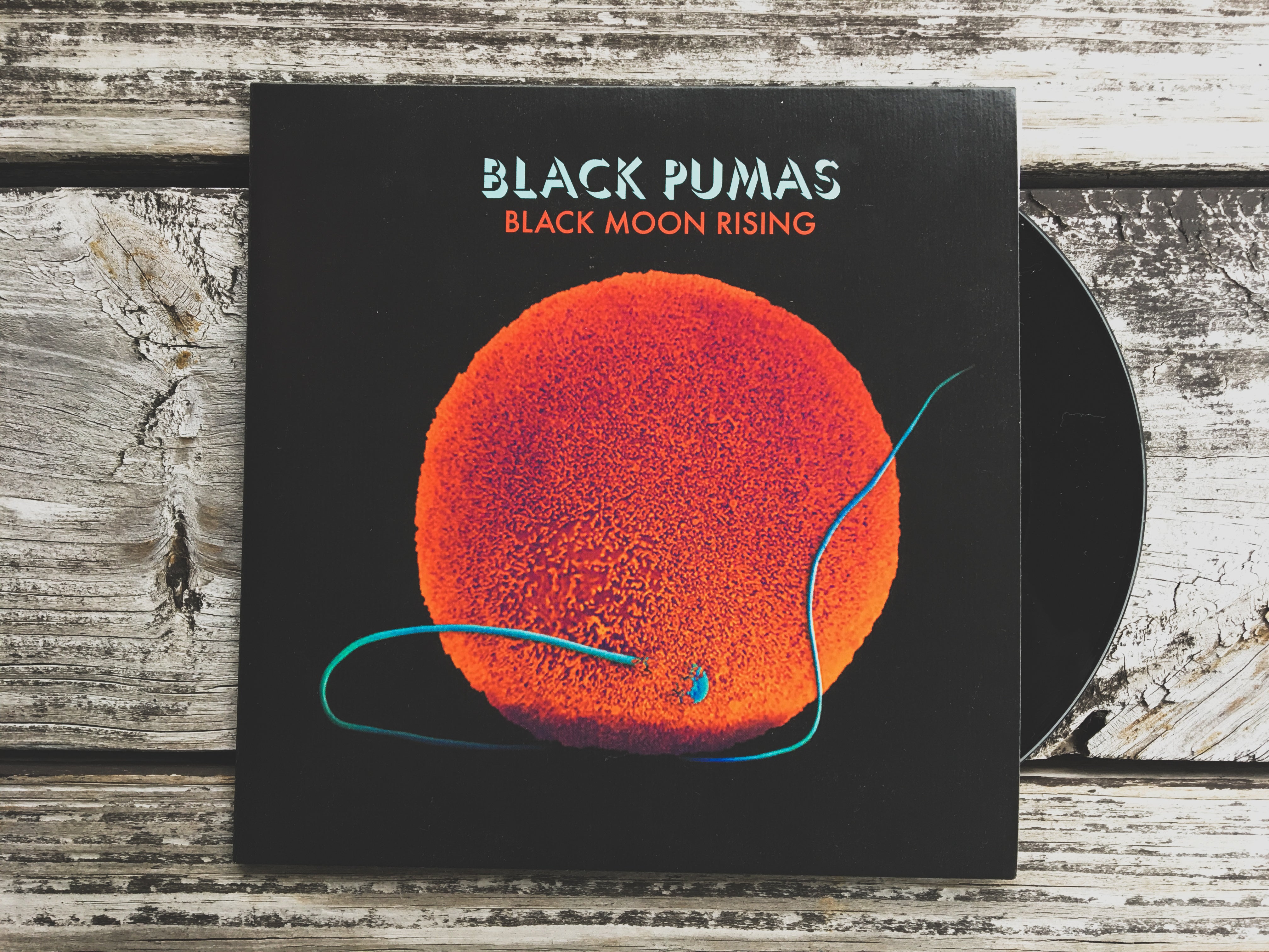 Black Pumas Black Moon Rising 45 tours vinyle bleu soul psyché