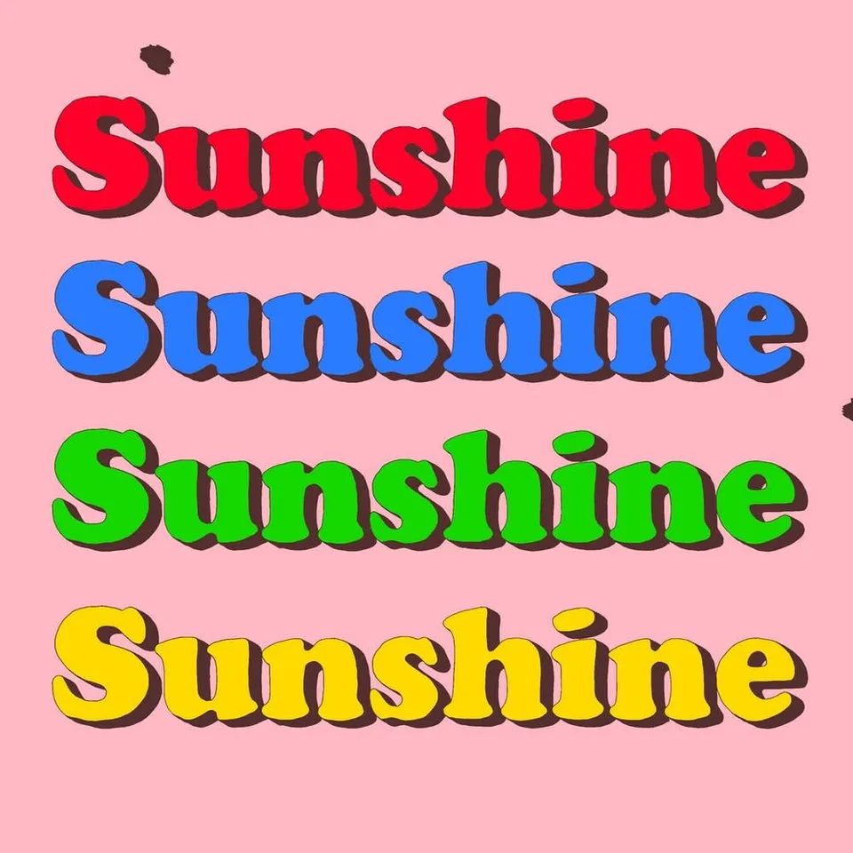 King Pari Sunshine 45 tours vinyle rose 7 pouces