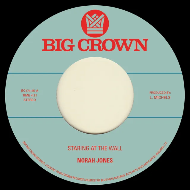 Norah Jones Staring At The Wall 45 Tours 7" Limité Soul