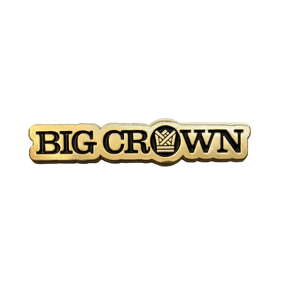 Big Crown BCR Logo Pin doré émail 2 pouces