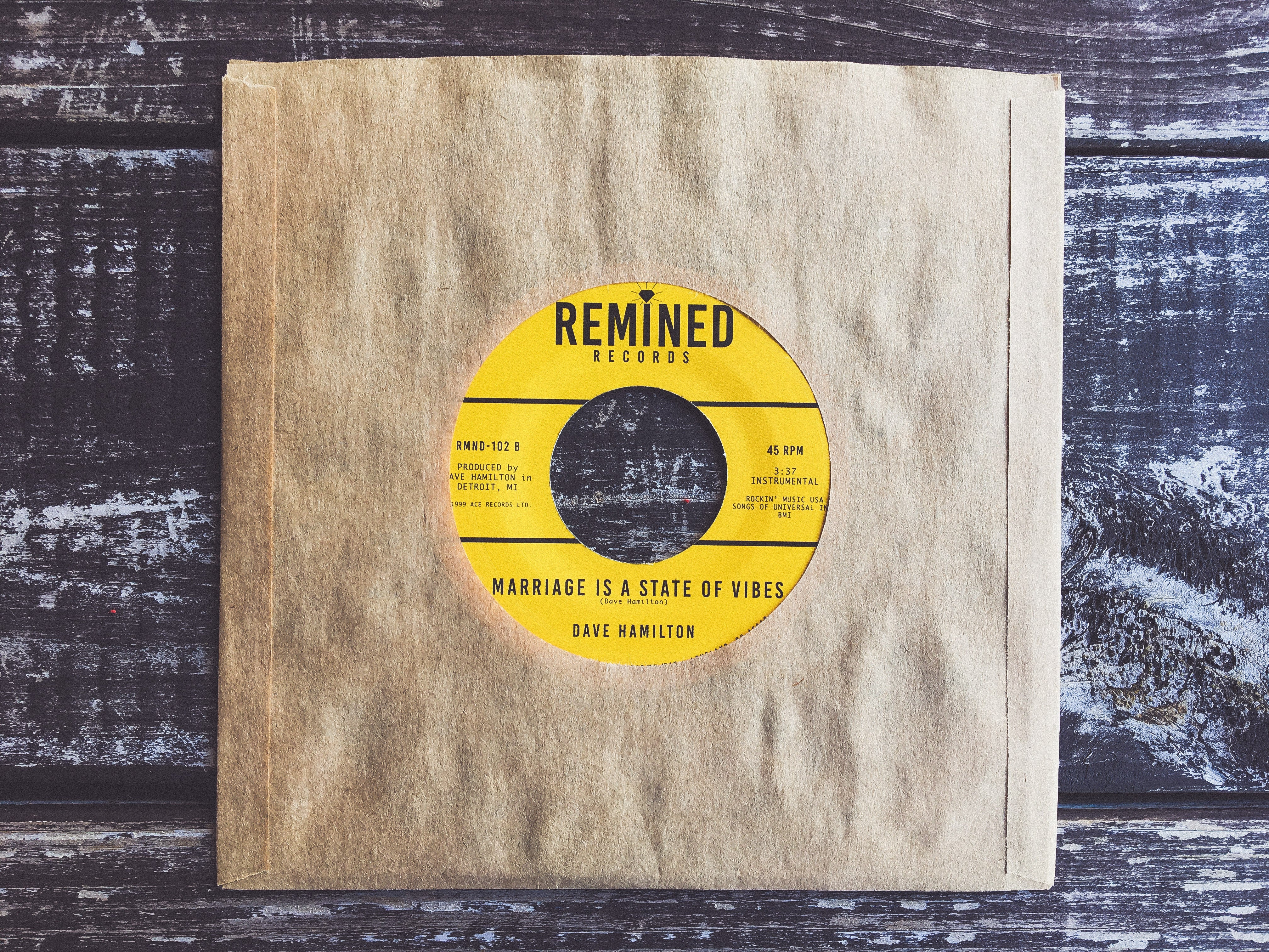 Remined O.C. Tolbert Marriage vinyle 45 tours soul Detroit