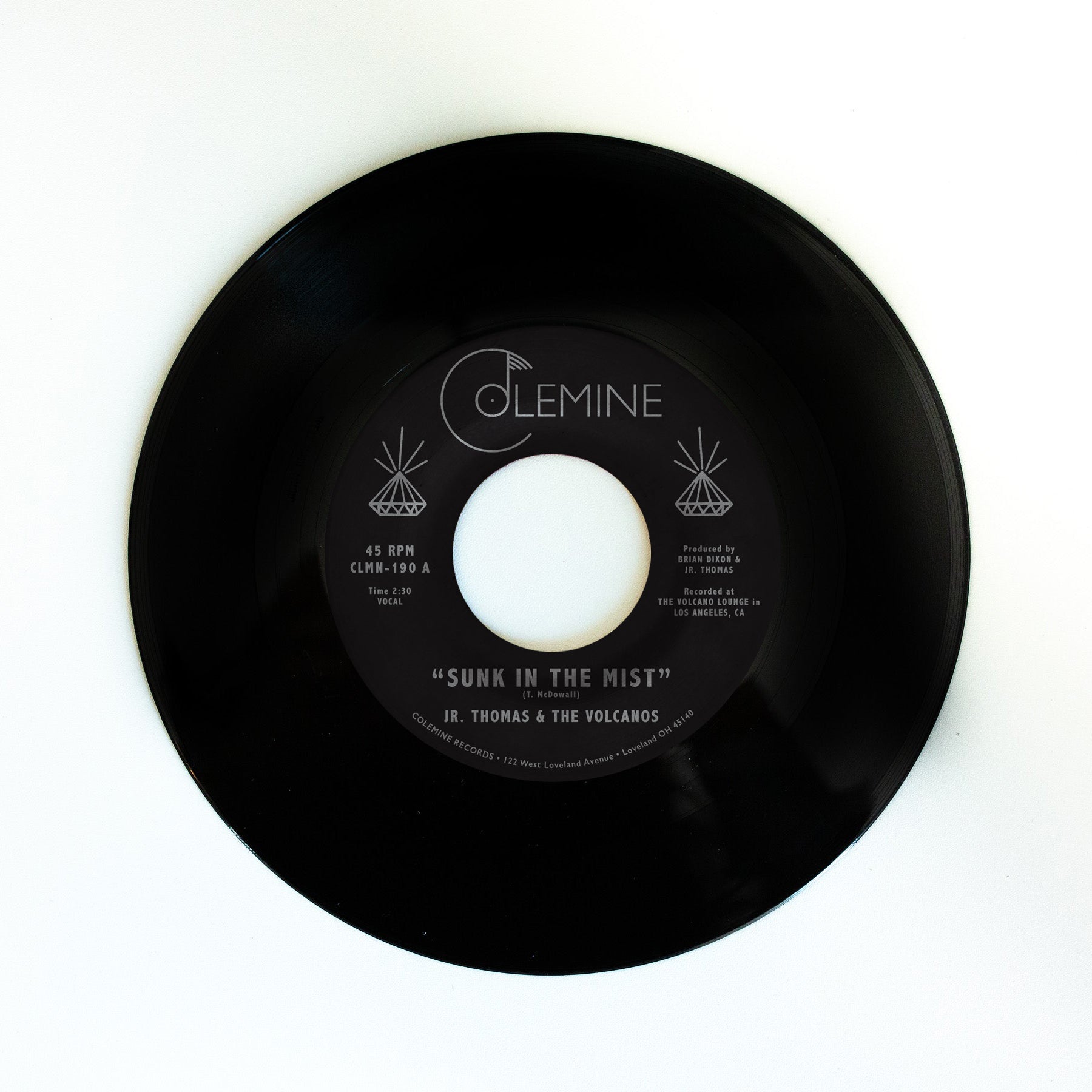 Jr. Thomas & The Volcanos Sunk In The Mist 45T vinyle orange