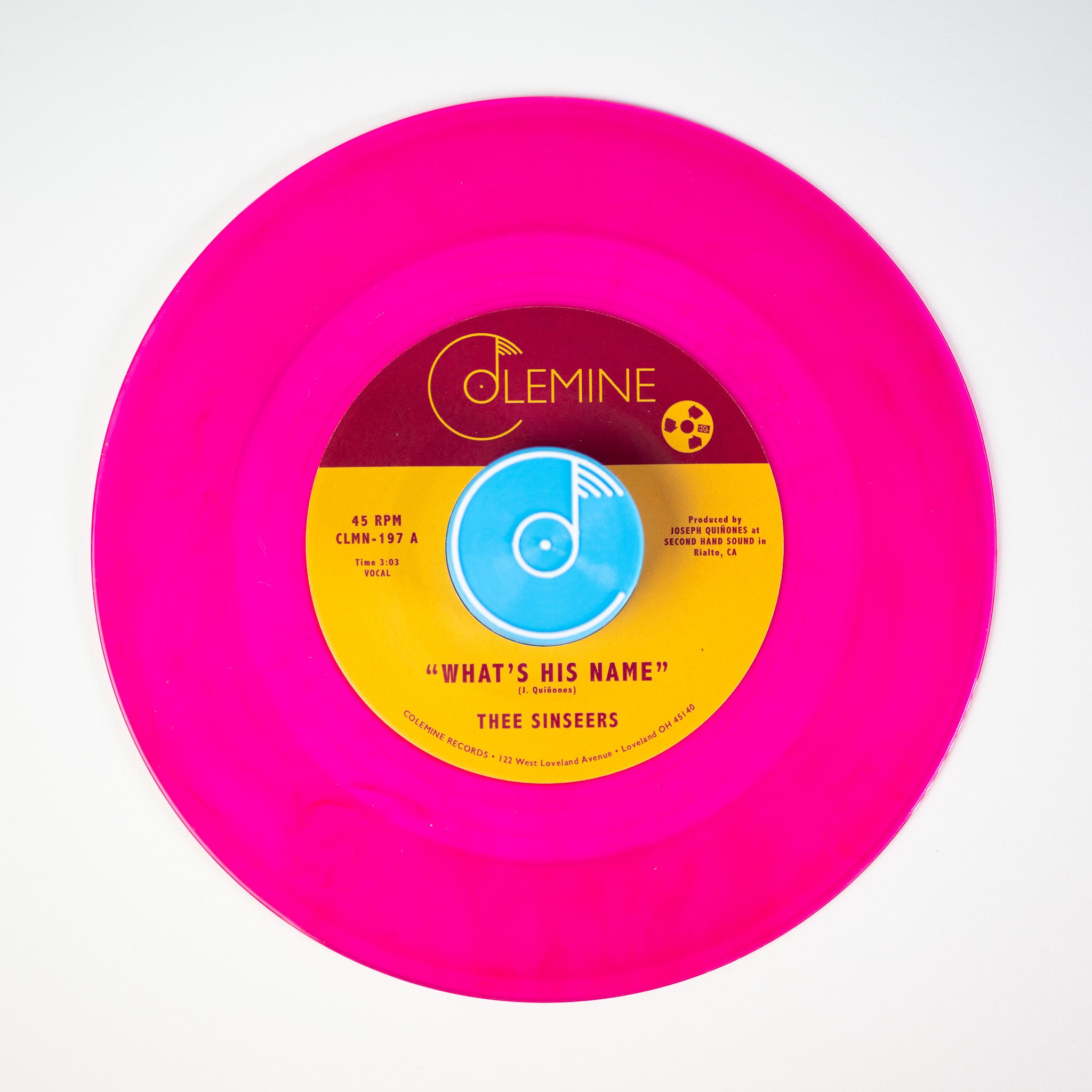 Thee Sinseers What's His Name 45 tours vinyle fuchsia soul