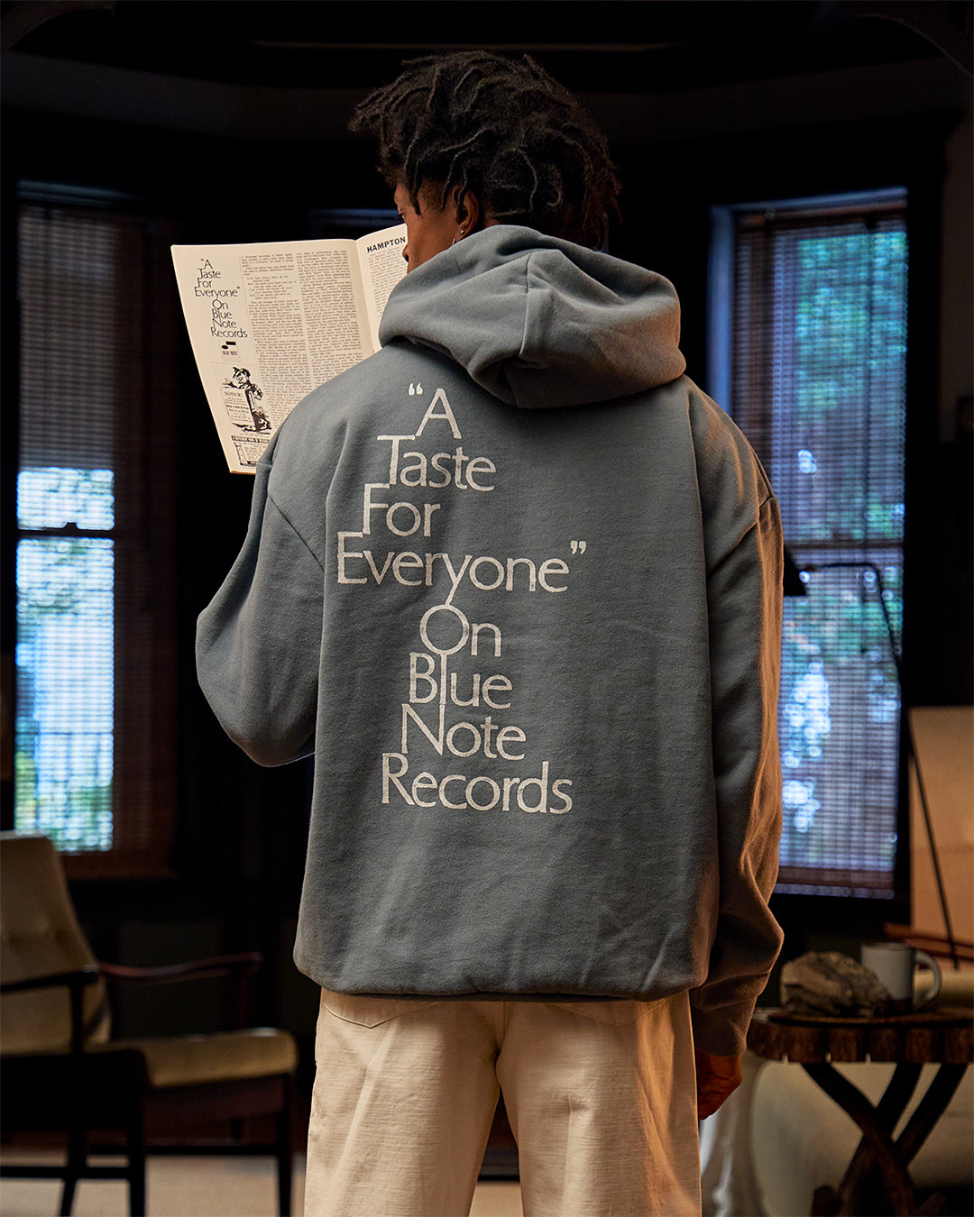 Blue Note A Taste For Everyone hoodie bleu heavyweight