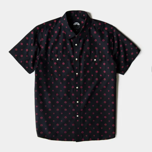 Big Crown Records Wilson & Willy’s chemise homme bleue rouge