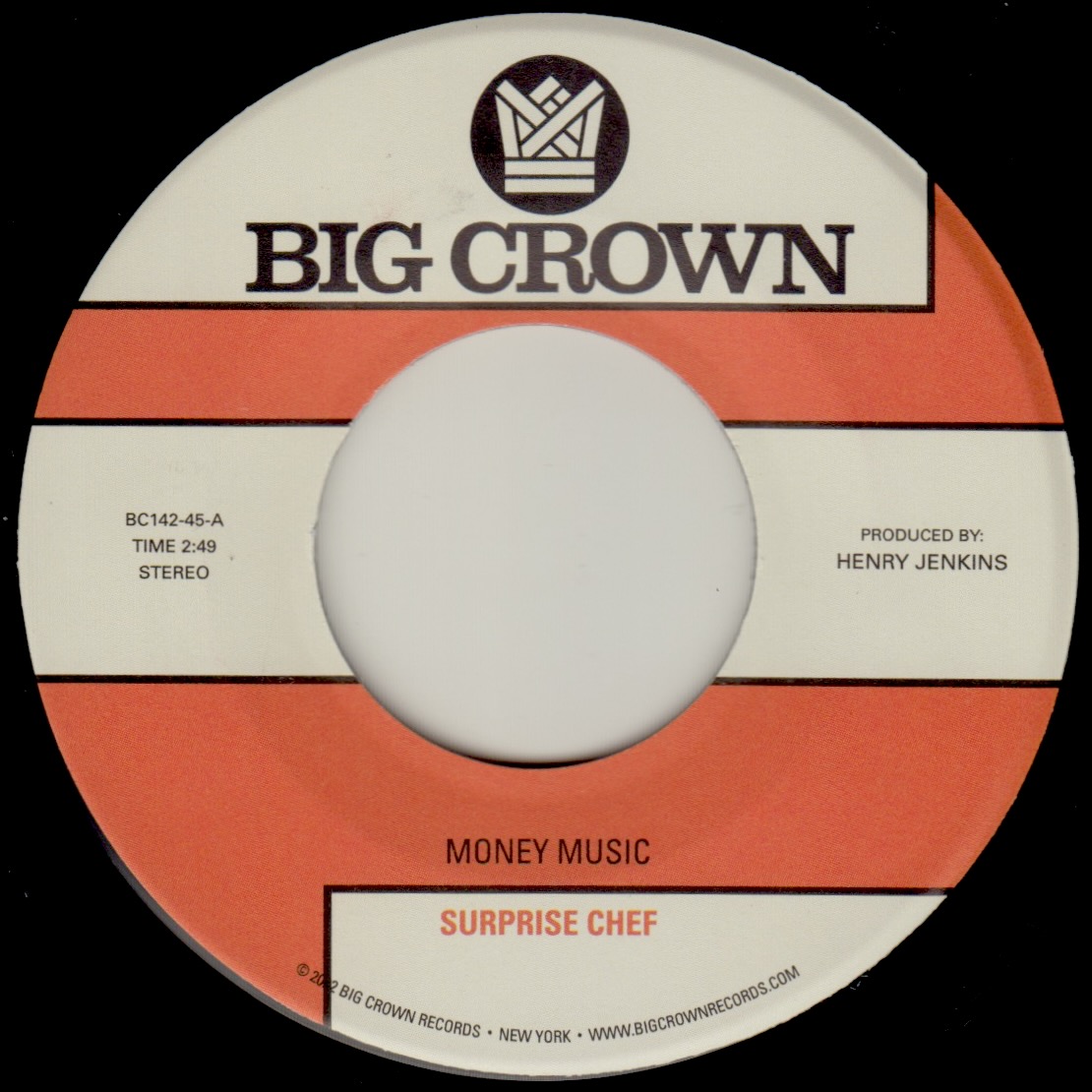 Big Crown Records Money Music b/w Suburban Breeze 45 tours