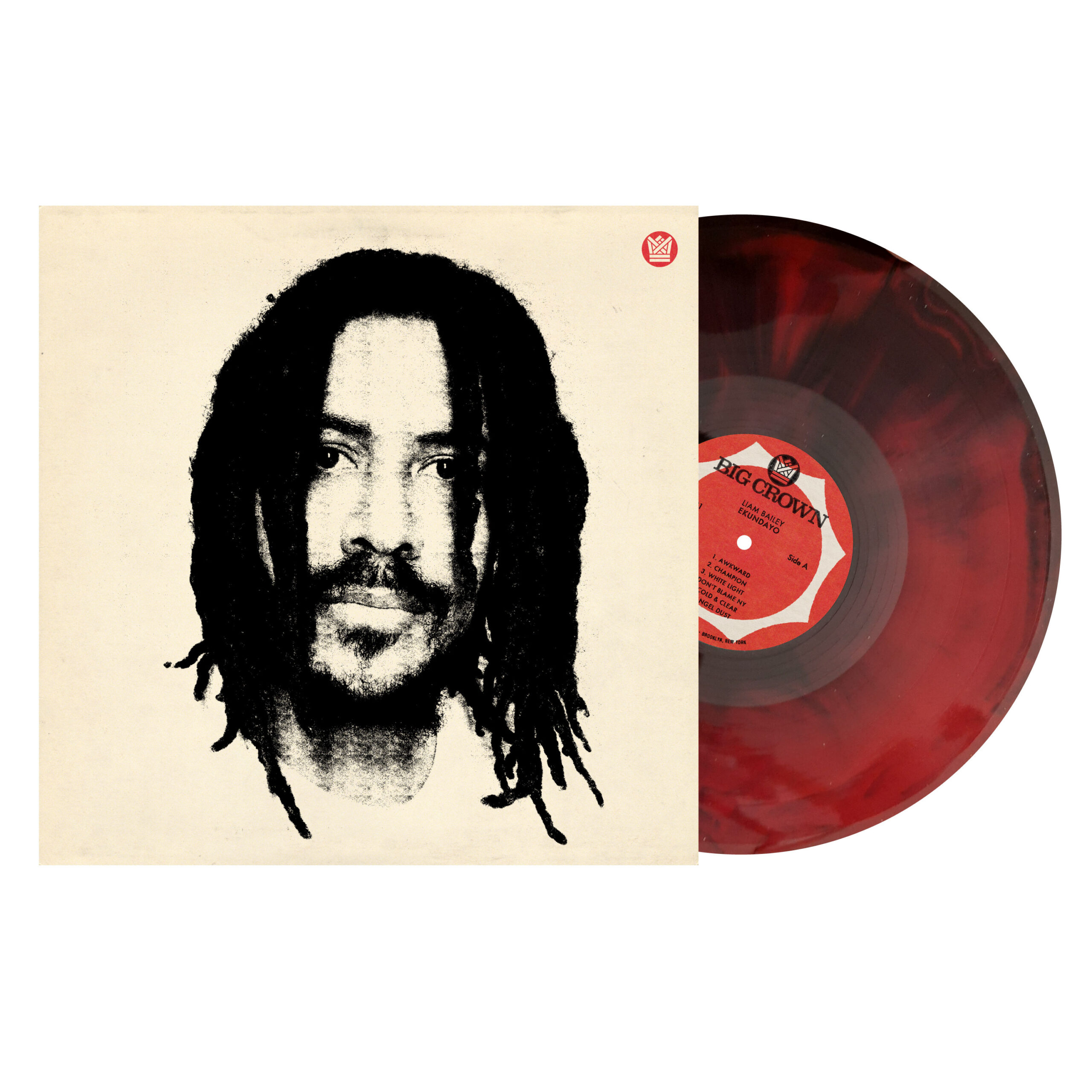 Big Crown Liam Bailey Ekundayo LP vinyle couleur cherry bomb