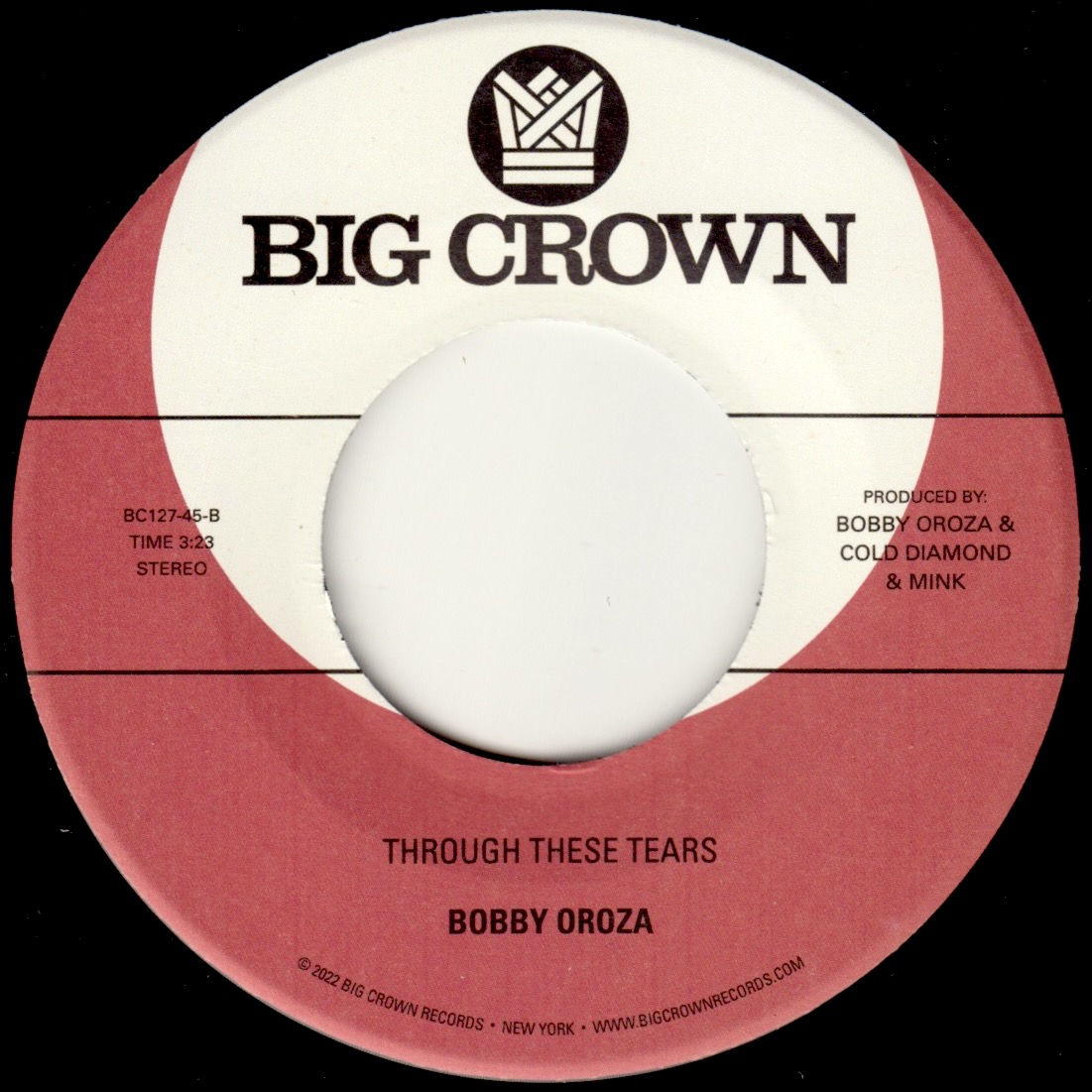 Big Crown Bobby Oroza My Place My Time single vinyle 45 tours