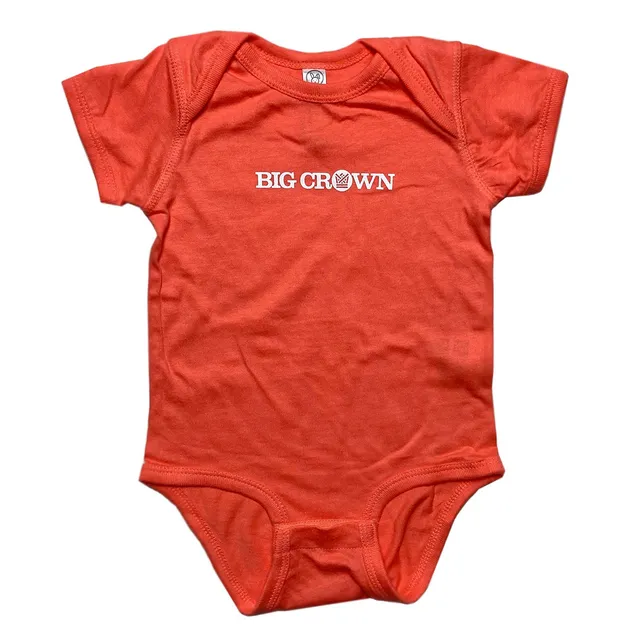 Big Crown Logo body bébé papaya onesie coton