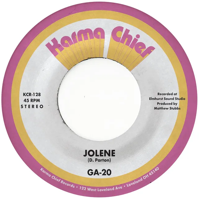 GA-20 Jolene 45 tours vinyle 7" marron blues country