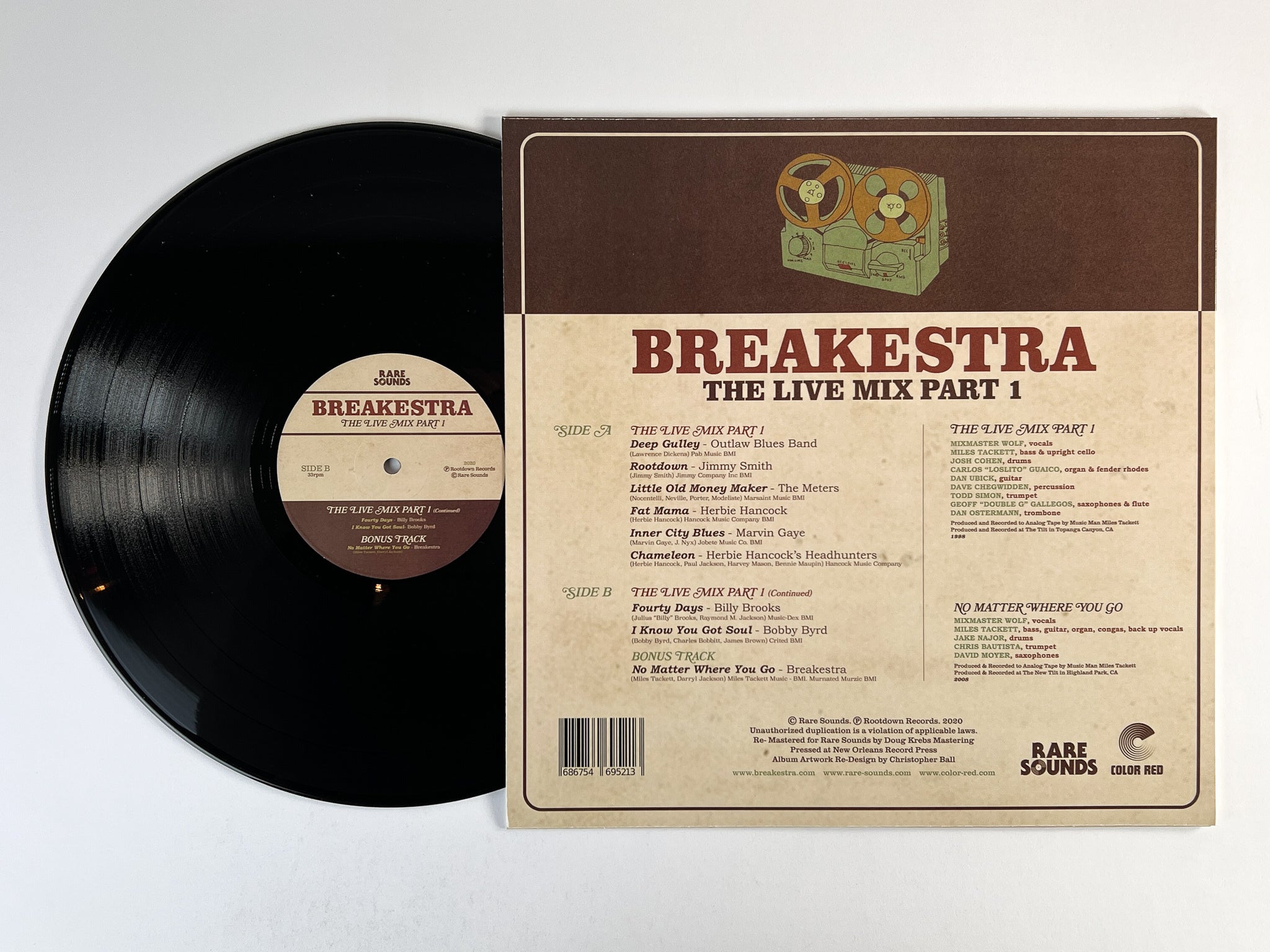 Breakestra Live Mix Part 1 LP vinyle noir hip-hop funk