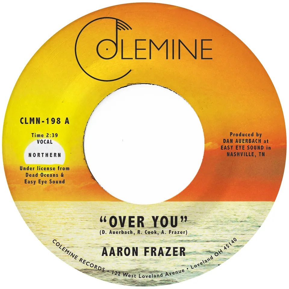 Colemine Aaron Frazer Over You 45 tours vinyle or translucide