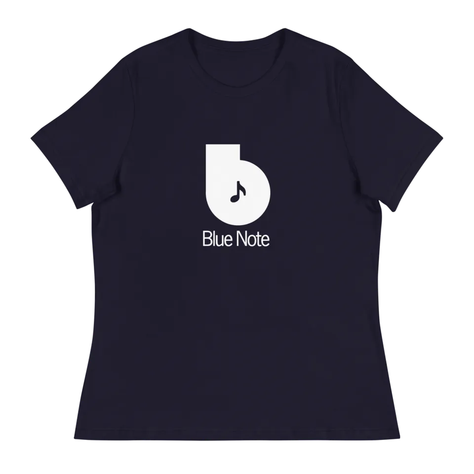 Blue Note T-shirt Femme Logo B gris coton taille M