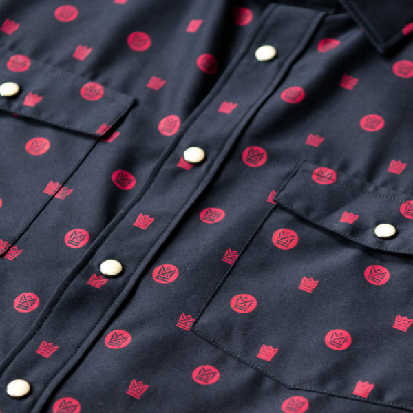Big Crown Records Wilson & Willy’s chemise homme bleue rouge