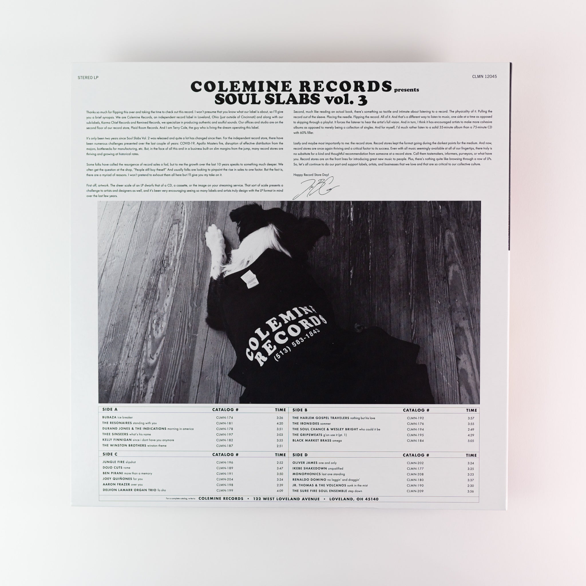 Colemine Soul Slabs Vol.3 LP vinyle noir compilation soul