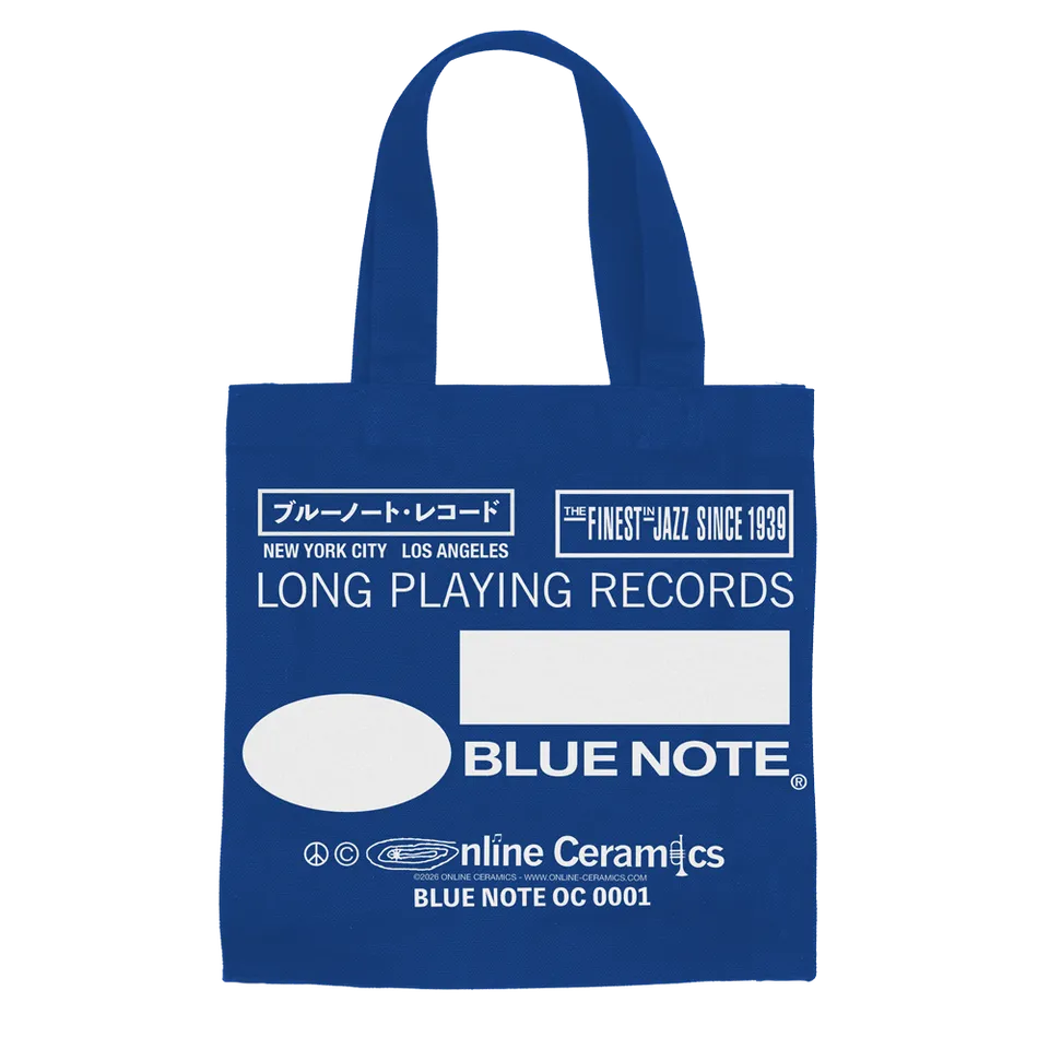 Blue Note x Online Ceramics Tote bag vinyle 12" toile bleue