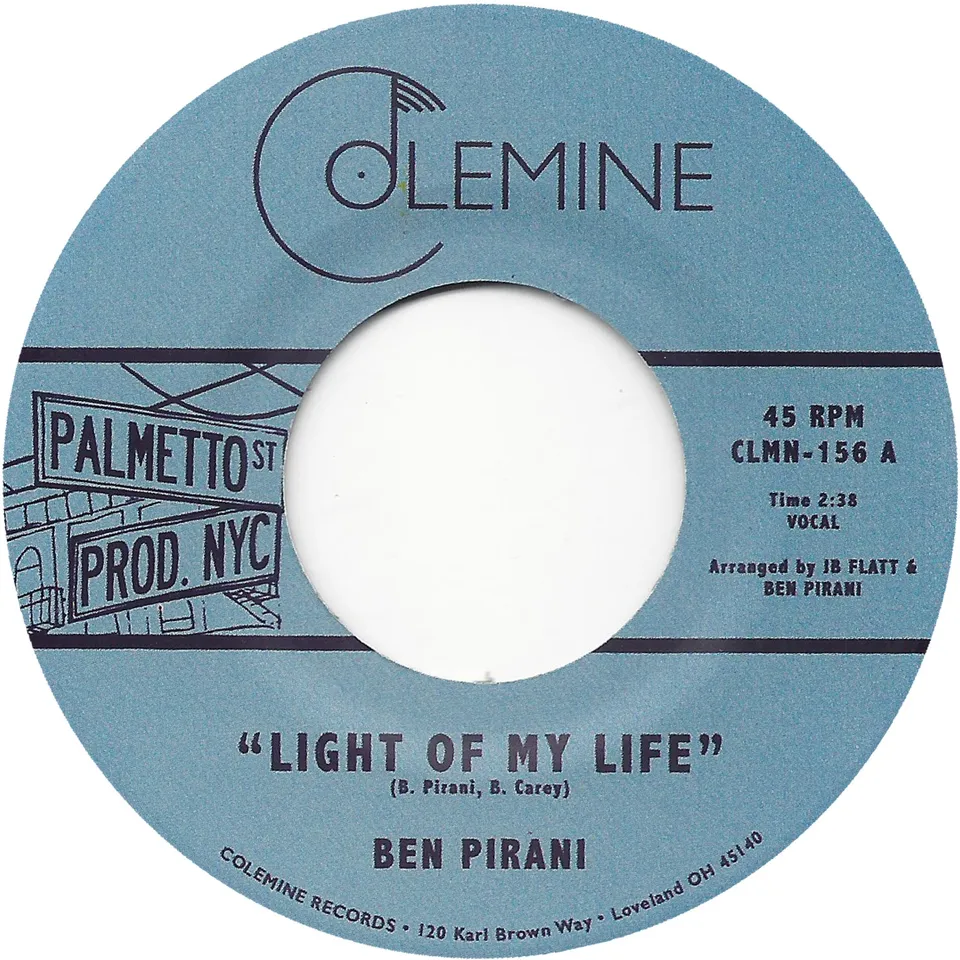 Ben Pirani Light Of My Life 45 tours vinyle 7" noir soul