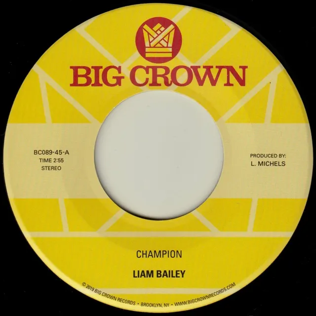 Liam Bailey Champion Vinyle 45 Tours 7 Pouces