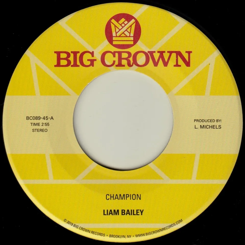 Liam Bailey Champion Vinyle 45 Tours 7 Pouces