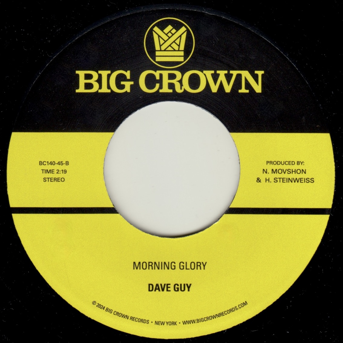 Big Crown Dave Guy Footwork vinyle 7" 45 tours single