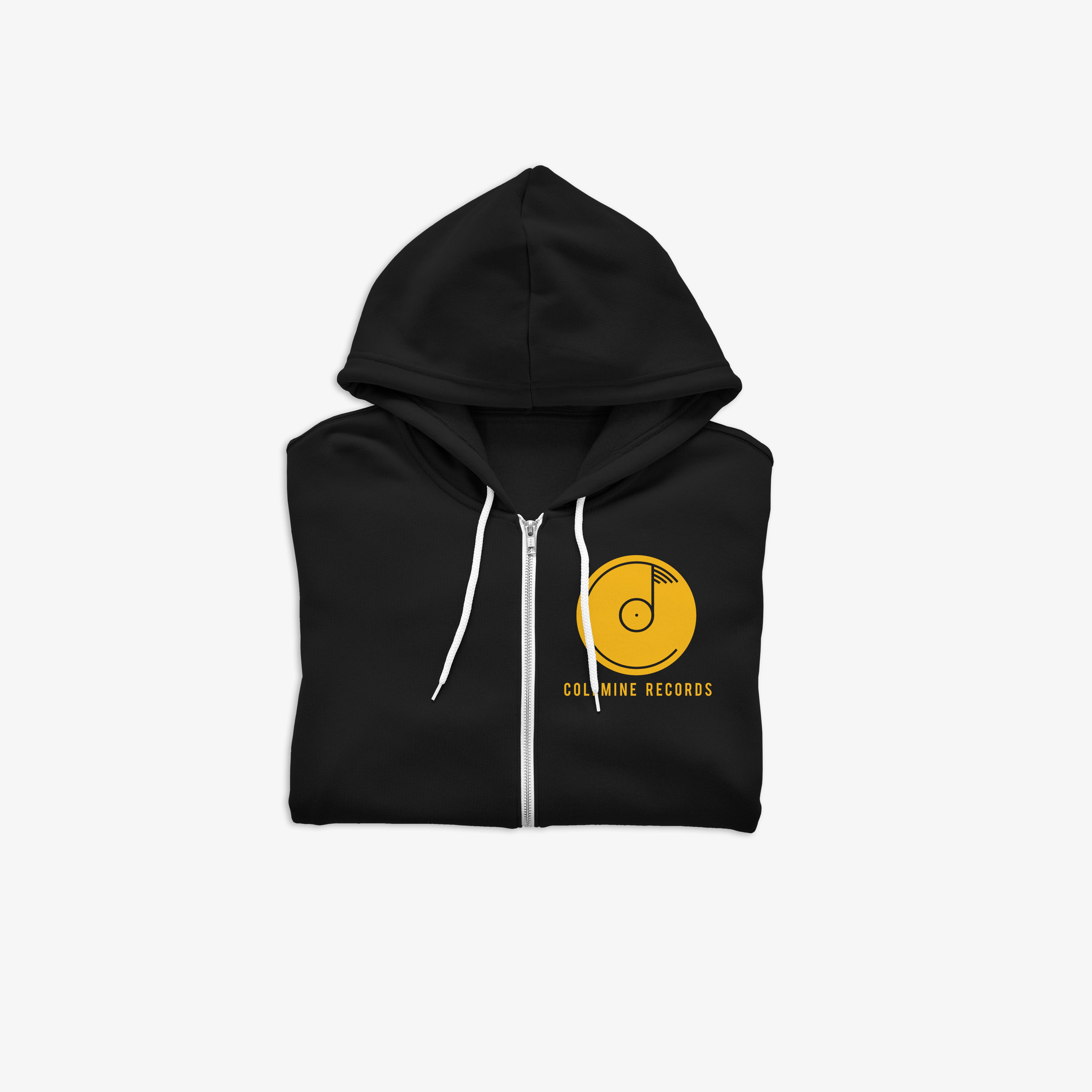 Colemine Logo Hoodie sweat zip noir coton