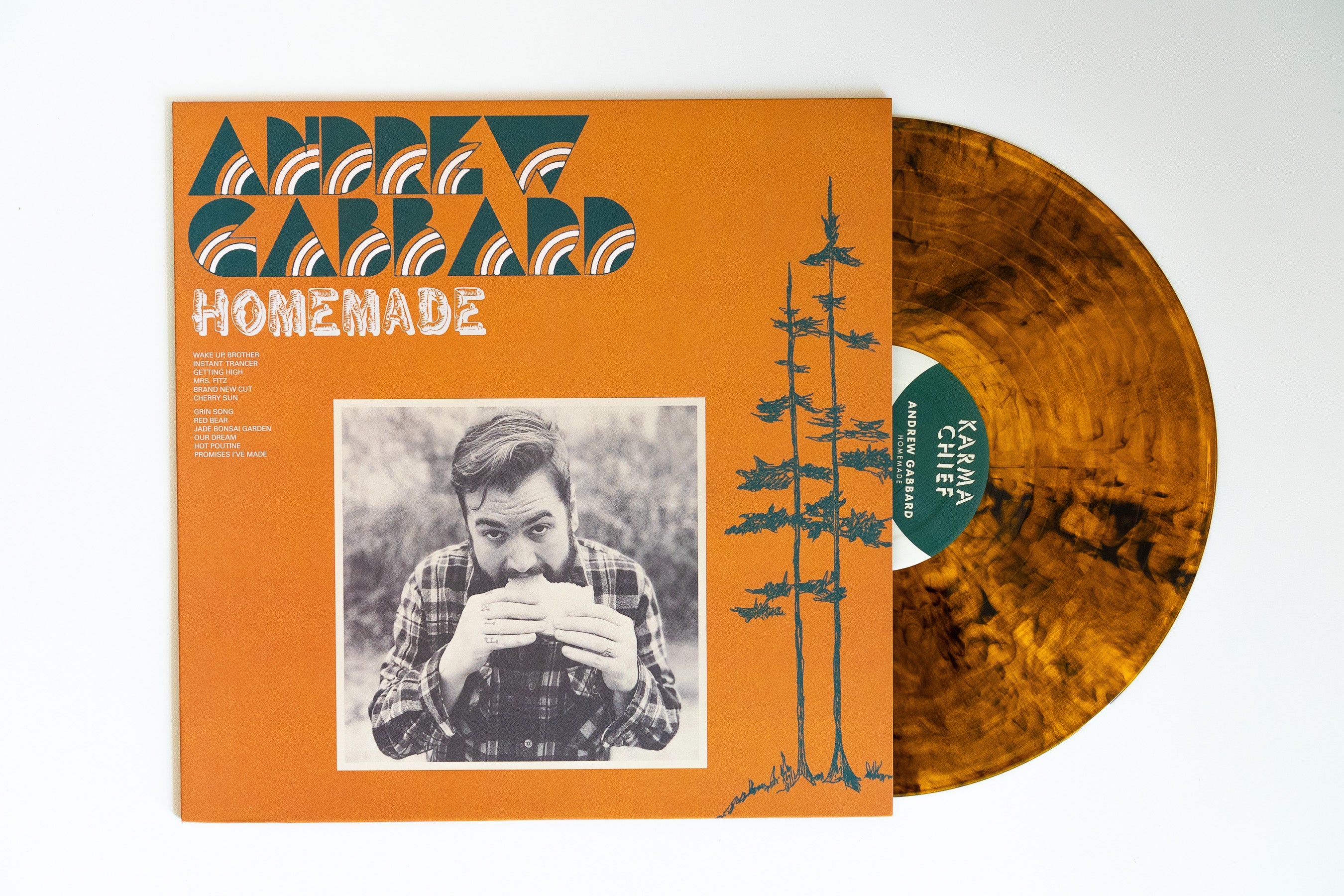 Andrew Gabbard Homemade vinyle orange transparent LP