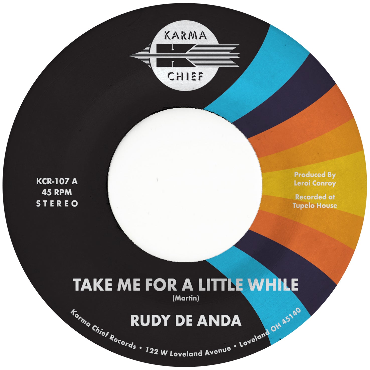Rudy De Anda Take Me For A Little While 45 tours