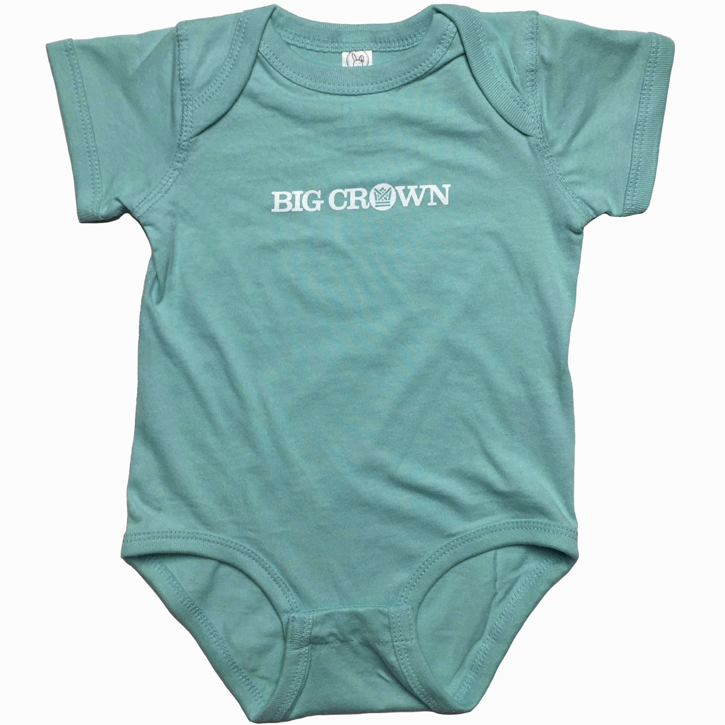 Big Crown Logo Body bébé bleu encre blanche