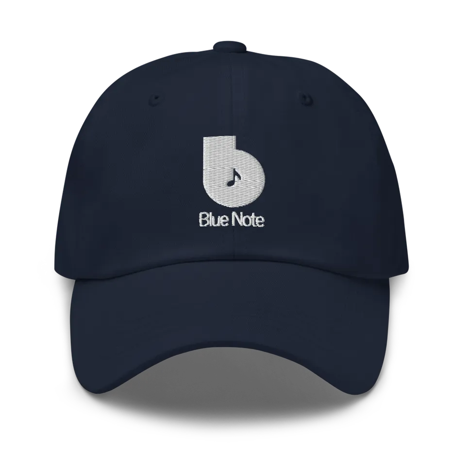 Blue Note B Logo casquette twill blanche brodée