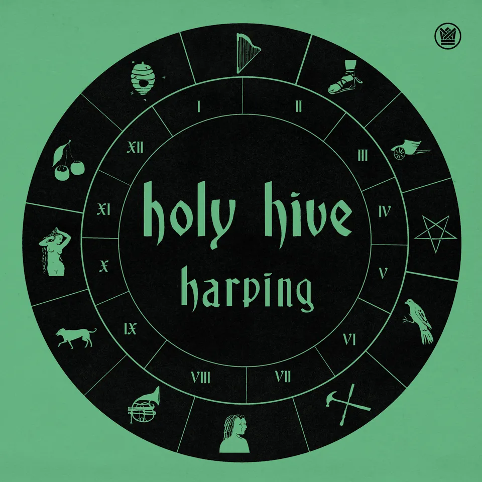 Holy Hive Harping vinyle LP turquoise folk soul