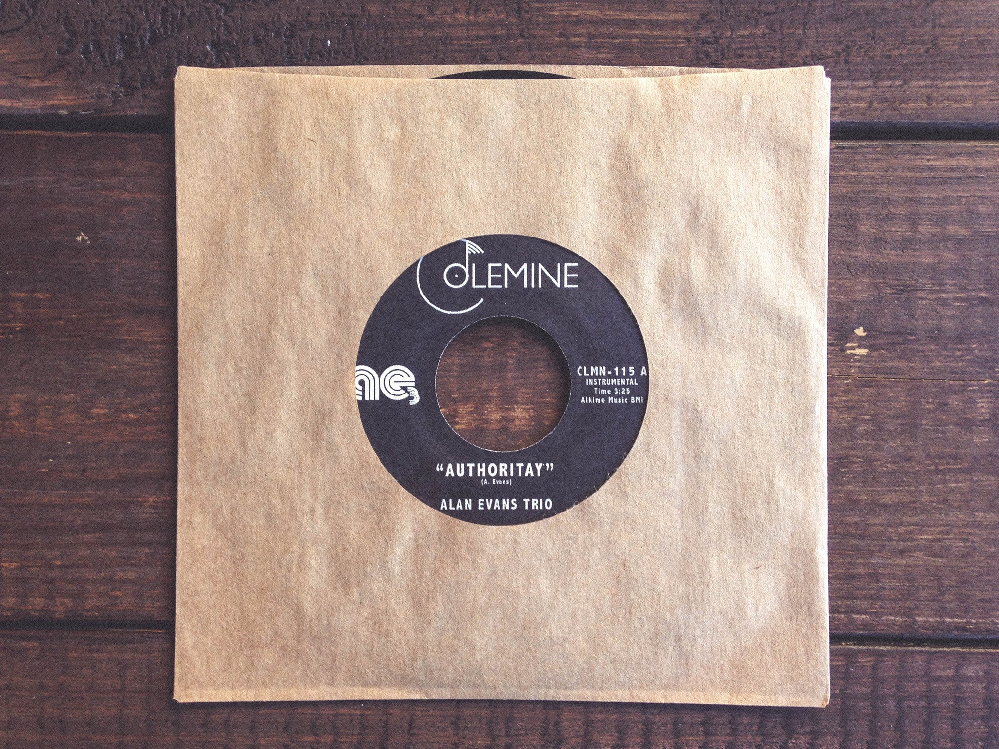 Colemine Alan Evans Trio Authoritay 45T vinyle noir orgue