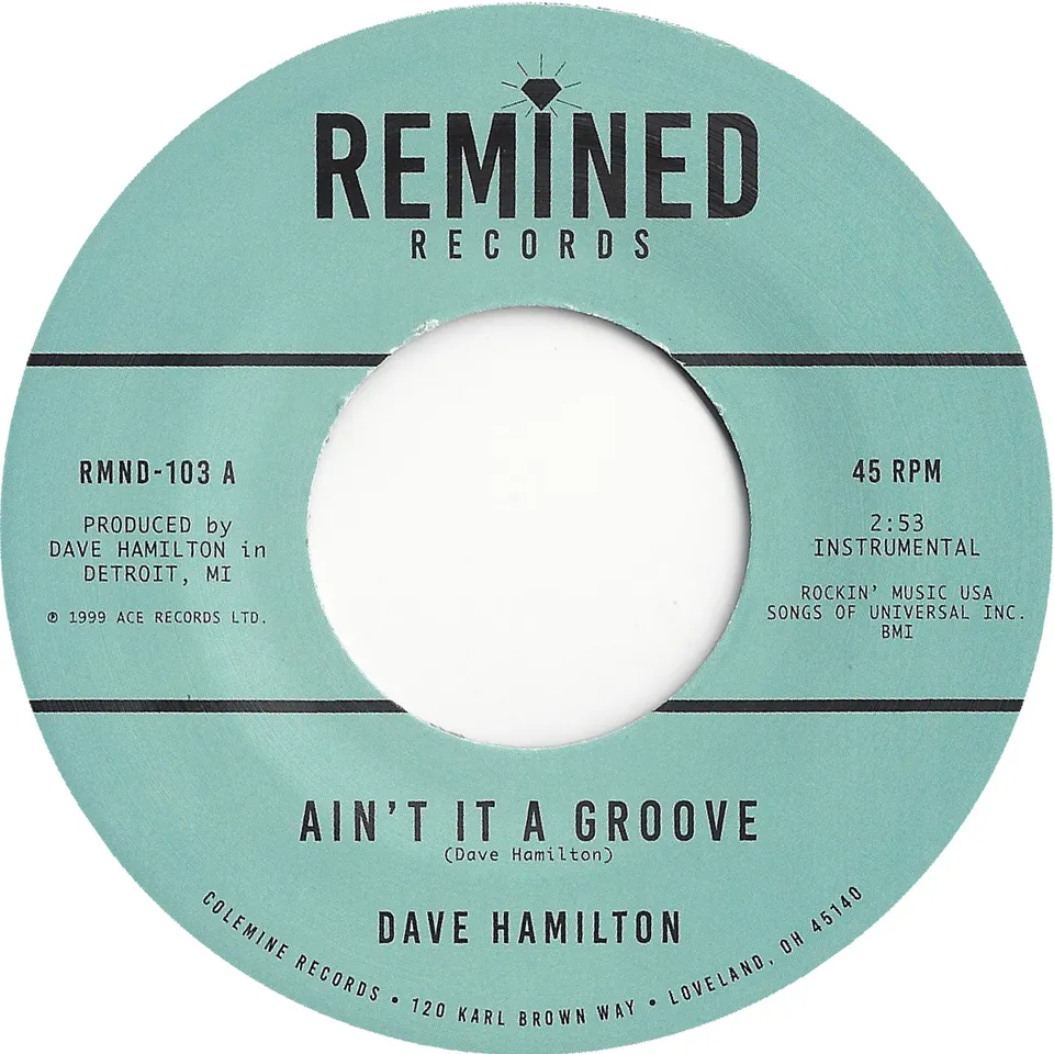 Dave Hamilton Ain't It A Groove 45 tours soul
