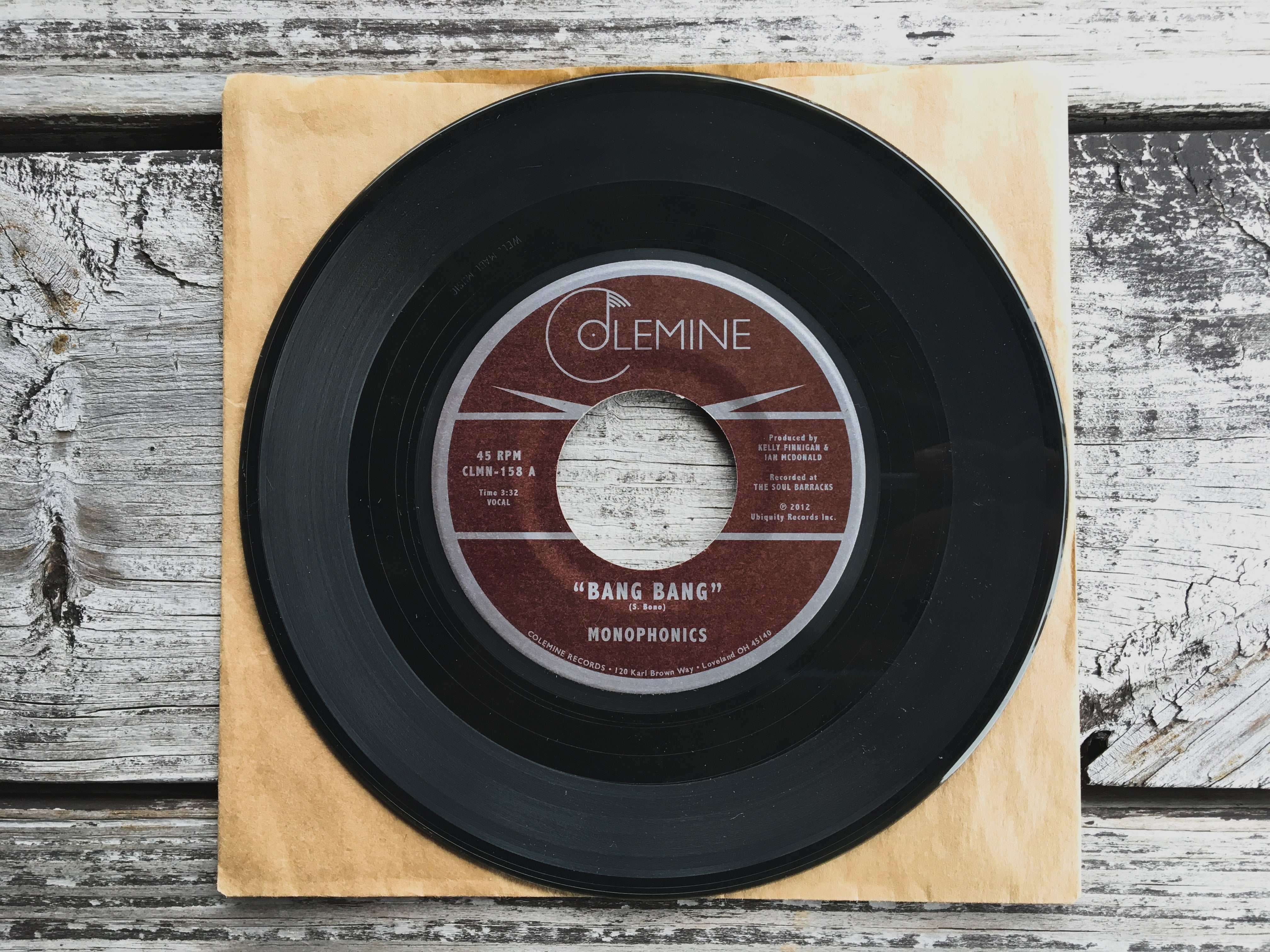 Monophonics Bang Bang vinyle 45 tours clear swirl psych soul