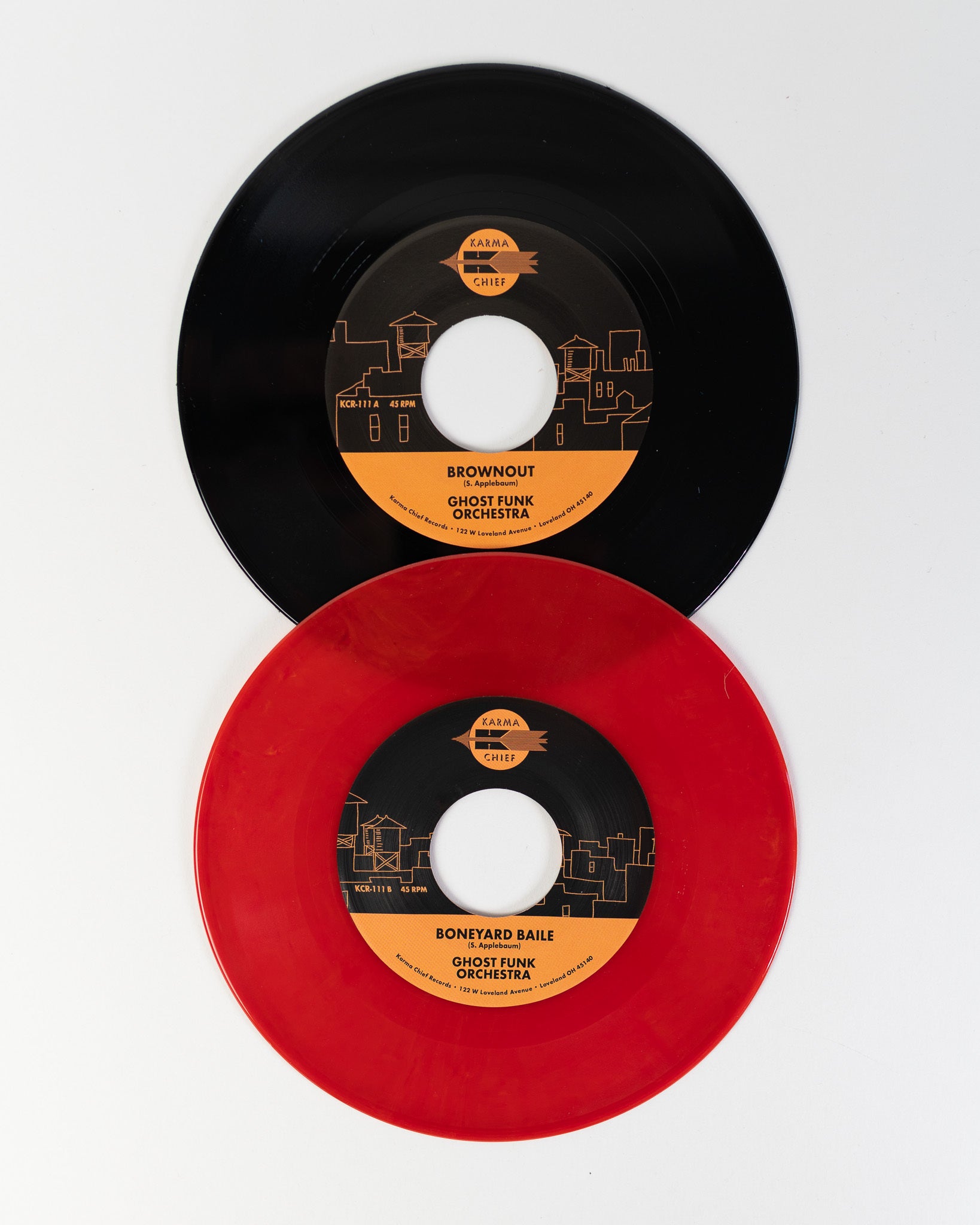 Ghost Funk Orchestra Brownout 45 tours vinyle rouge 7"