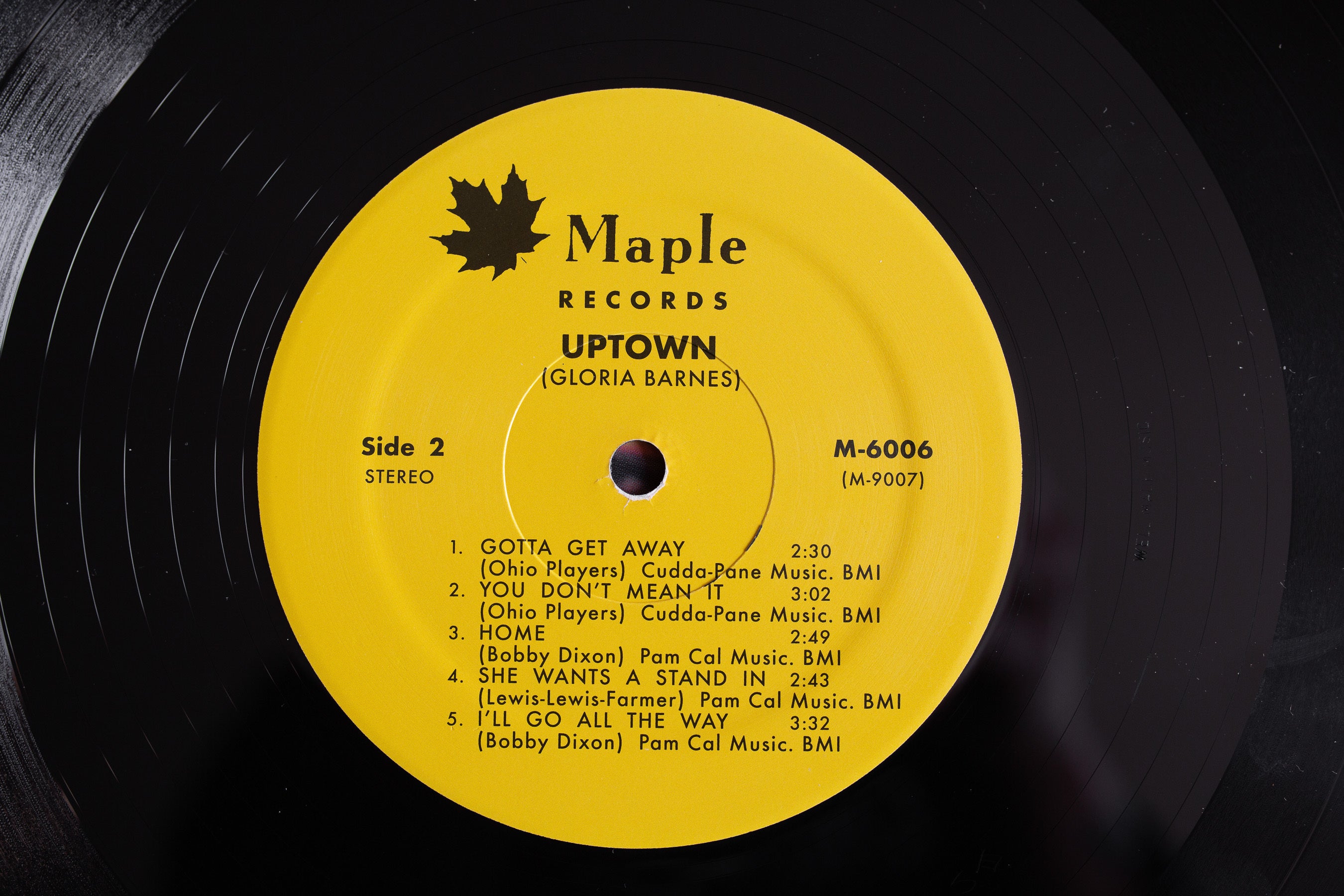 Gloria Barnes Uptown LP vinyle réédition deep soul 1971