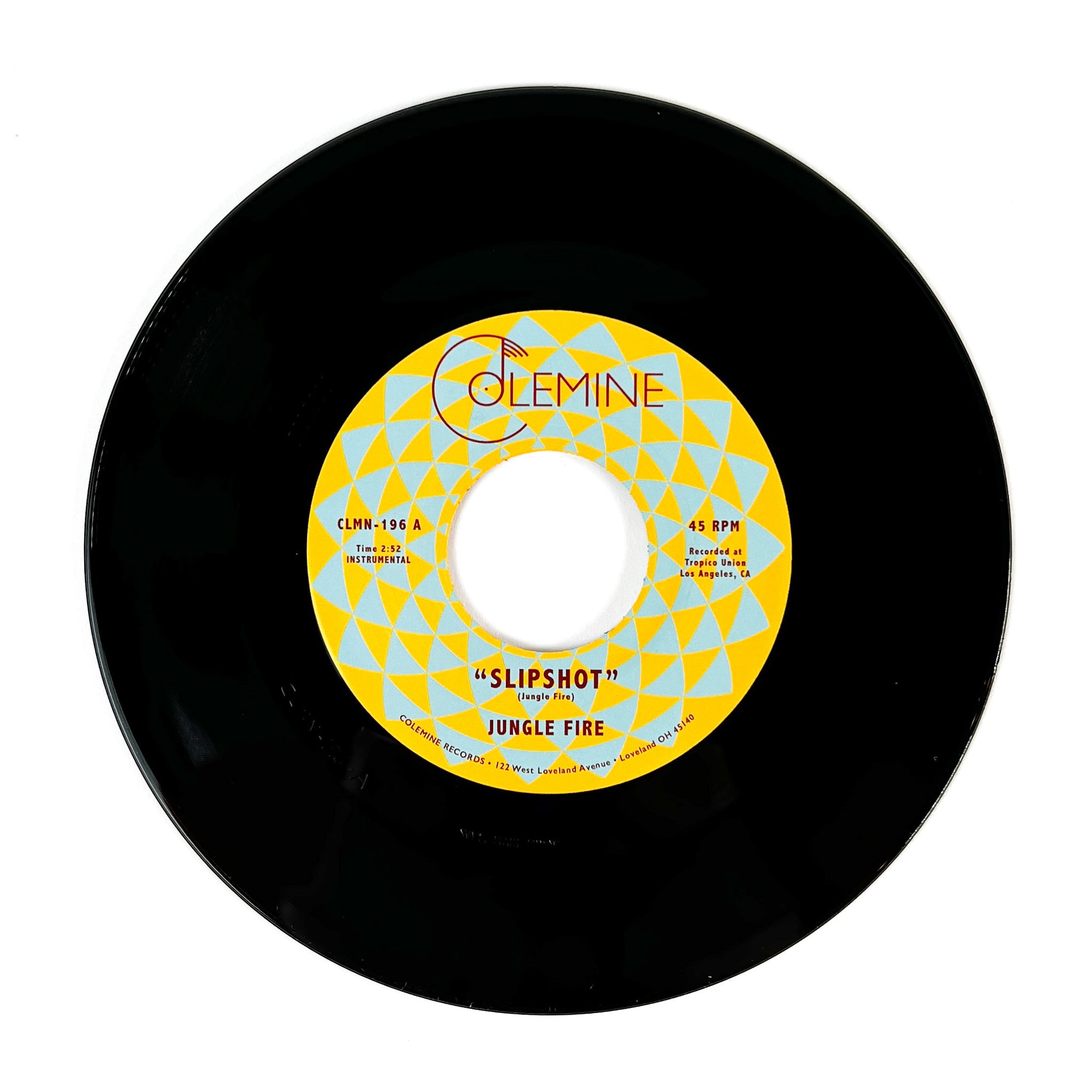 Jungle Fire Slipshot 45 tours vinyle rouge transparent 7"