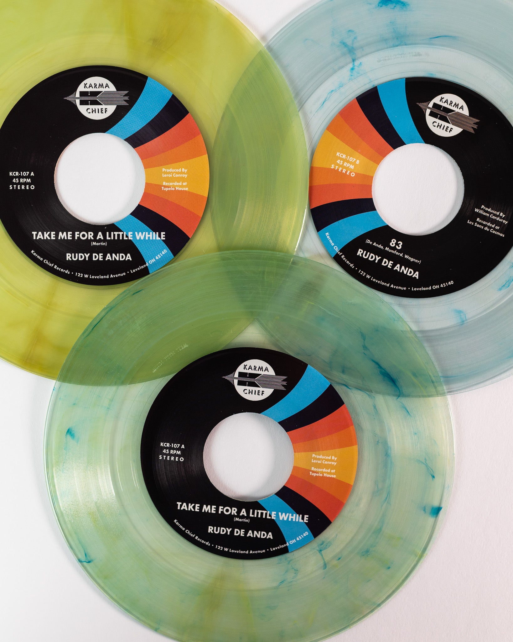 Rudy De Anda Take Me For A Little While 45 tours