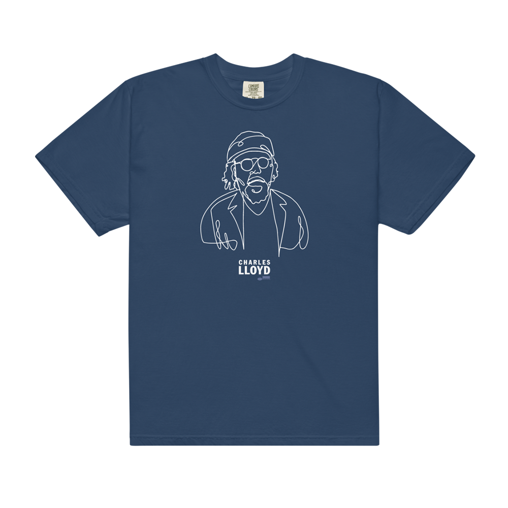 Blue Note Charles Lloyd T-Shirt bleu coton taille S à 2XL
