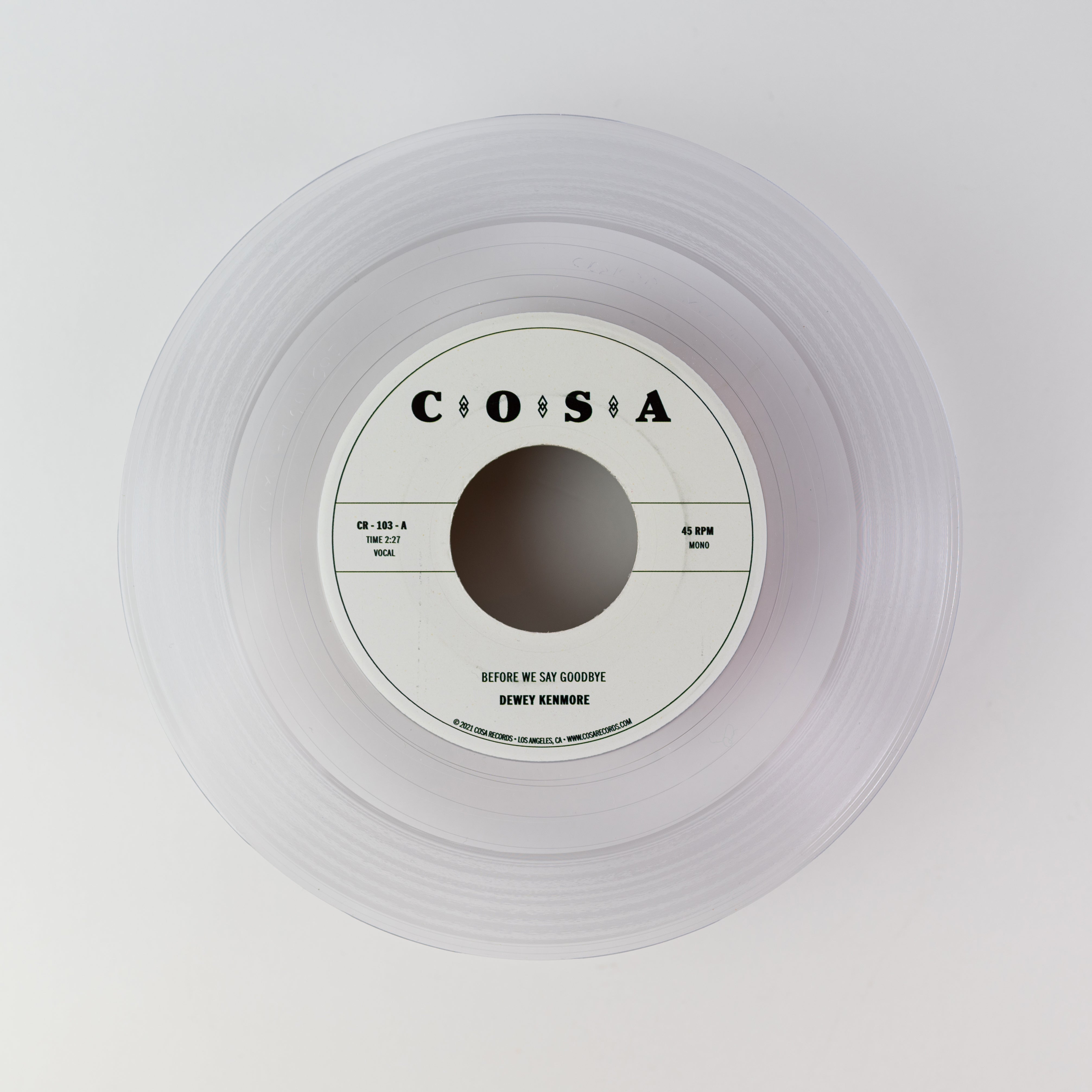 Dewey Kenmore Before We Say Goodbye 45t vinyle noir