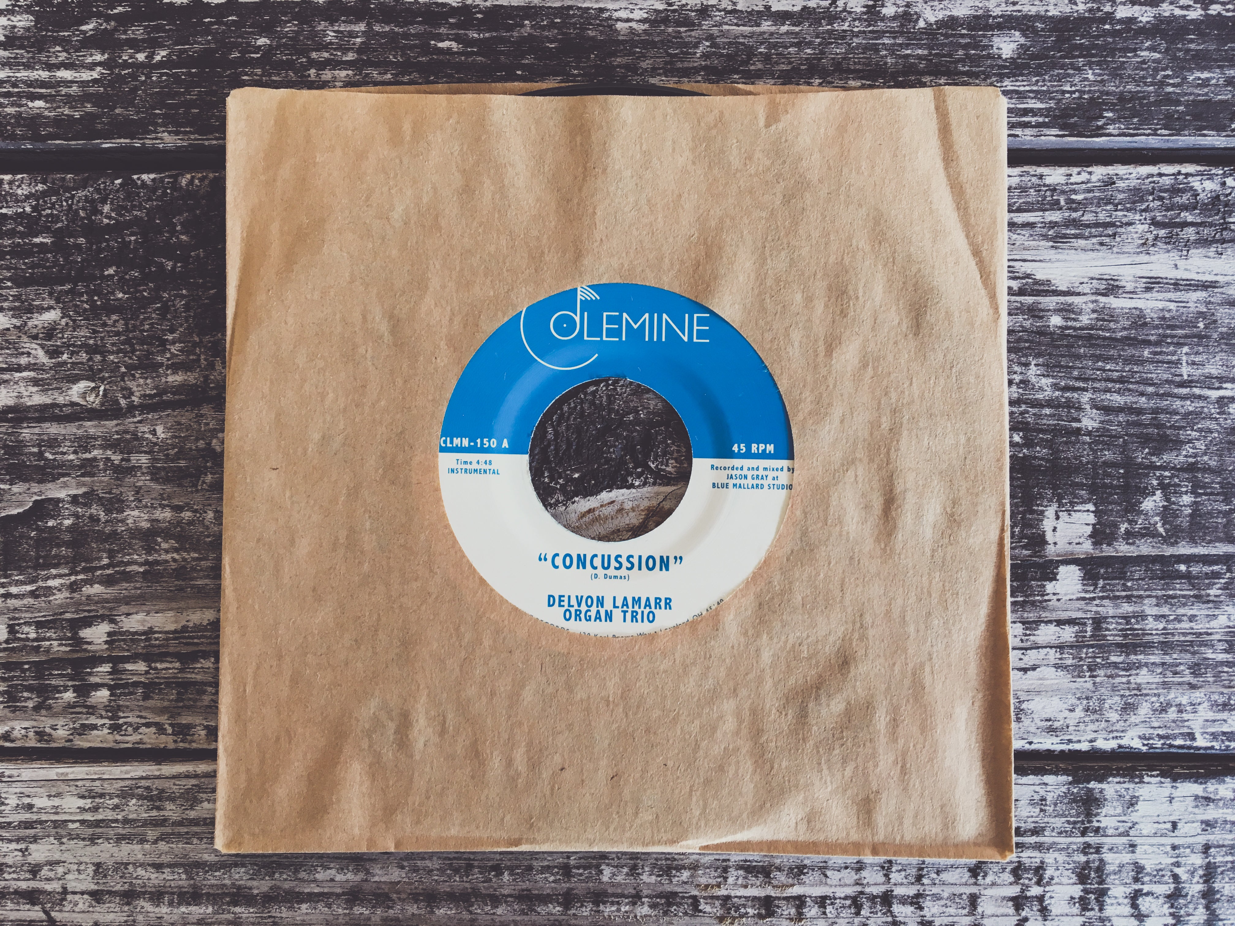Delvon Lamarr Organ Trio Concussion 45 tours vinyle noir funk
