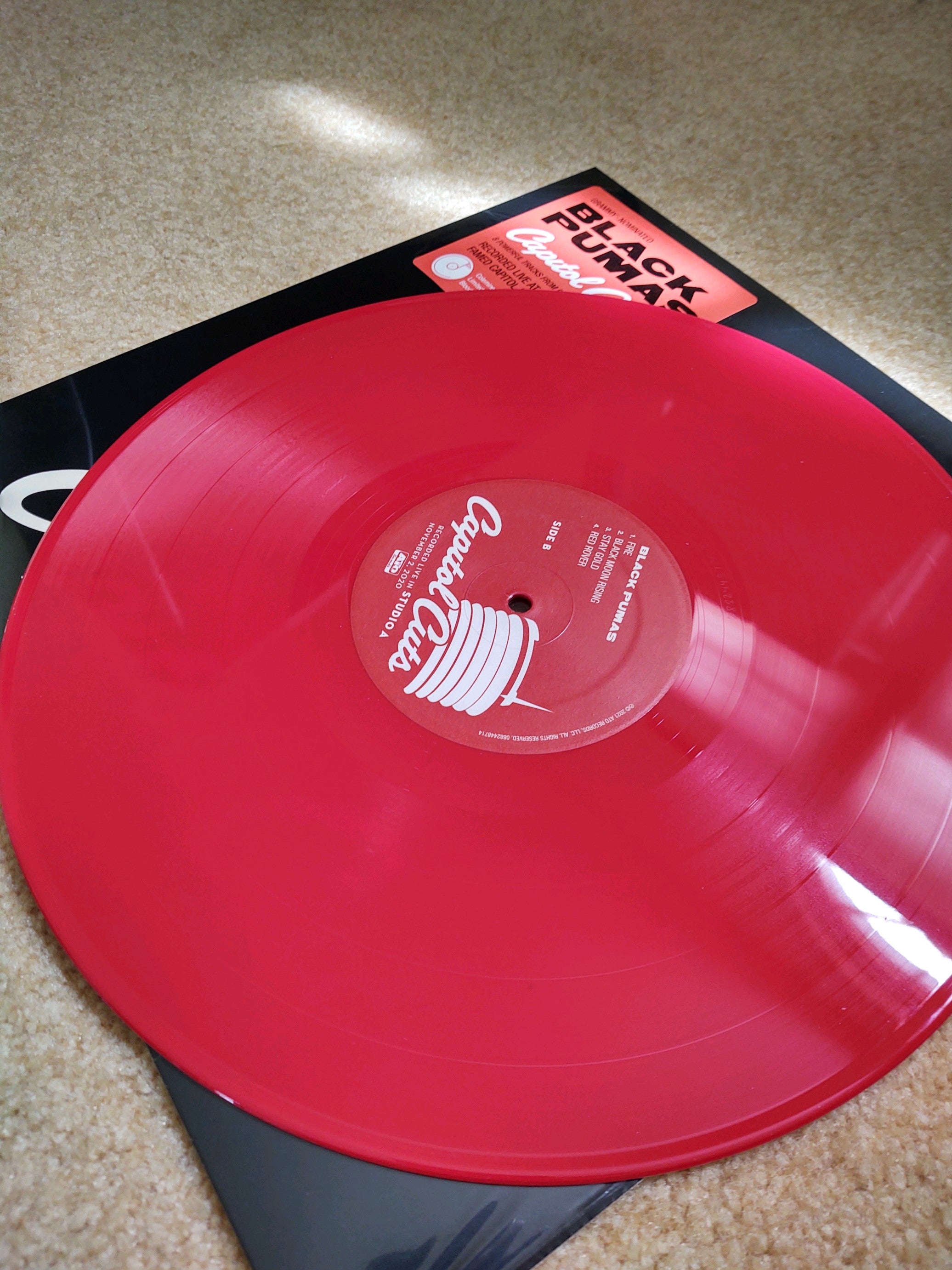 Black Pumas Capitol Cuts vinyle LP rouge live soul