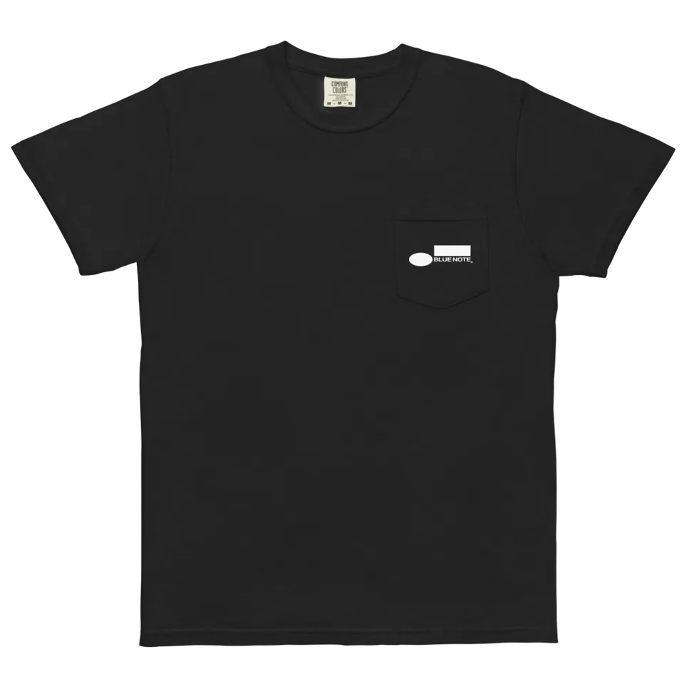 Blue Note Classic Logo Pocket T-Shirt unisexe blanc coton