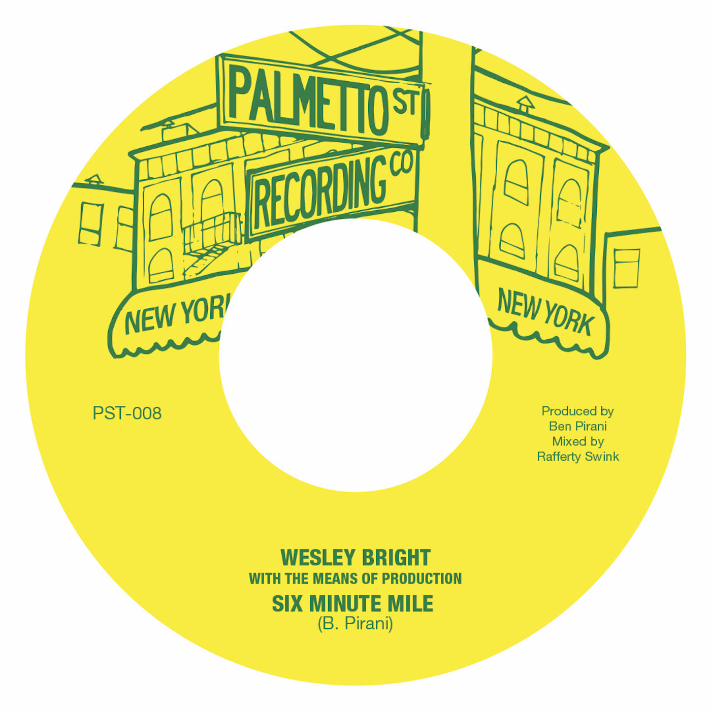Wesley Bright Six Minute Mile 45 tours vinyle noir soul