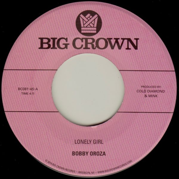 Bobby Oroza Lonely Girl / Alone Again vinyle 45T